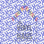 Blue Horseshoe Pattern Vinyl 12" x 12" - The Vinyl Haus