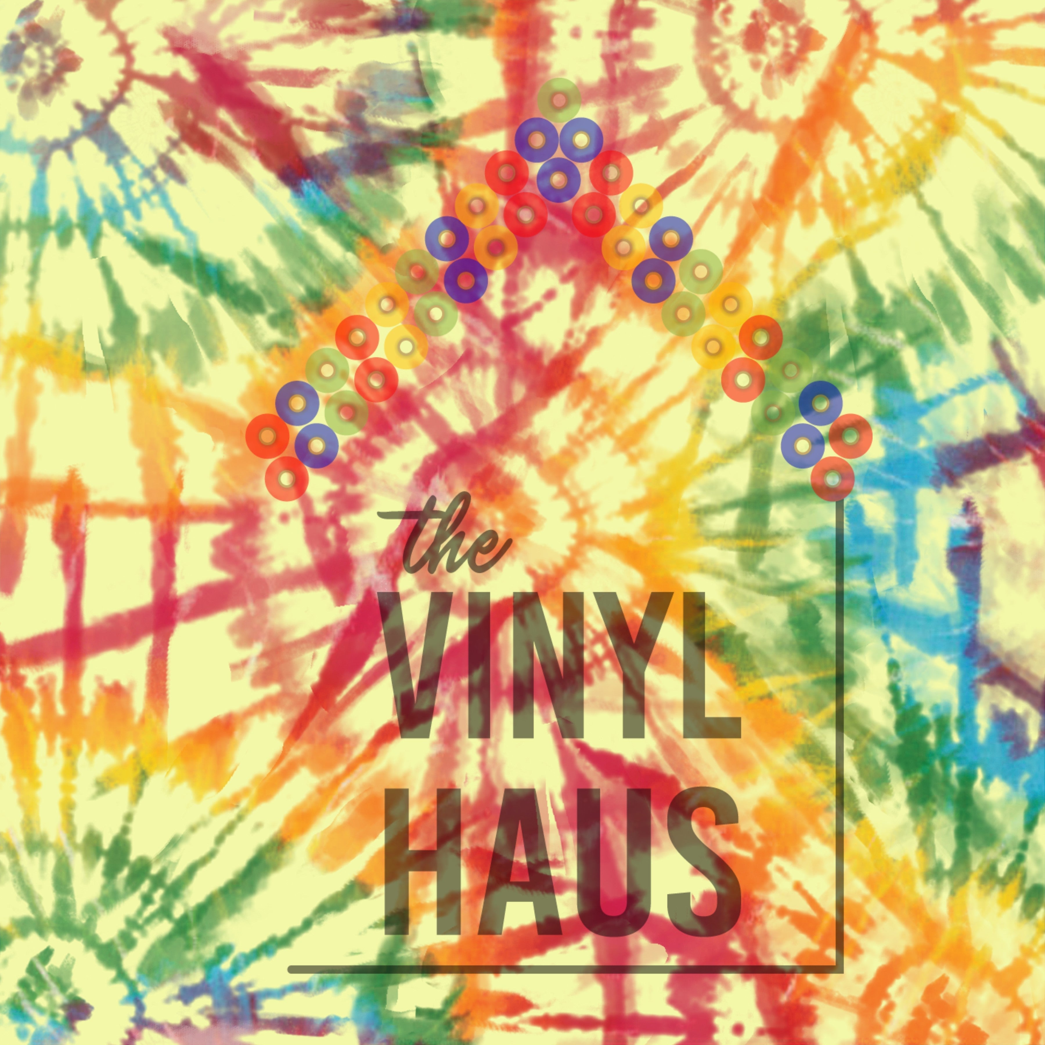 Tie Dye Yellow Background Pattern Vinyl 12" x 12" - The Vinyl Haus Main image