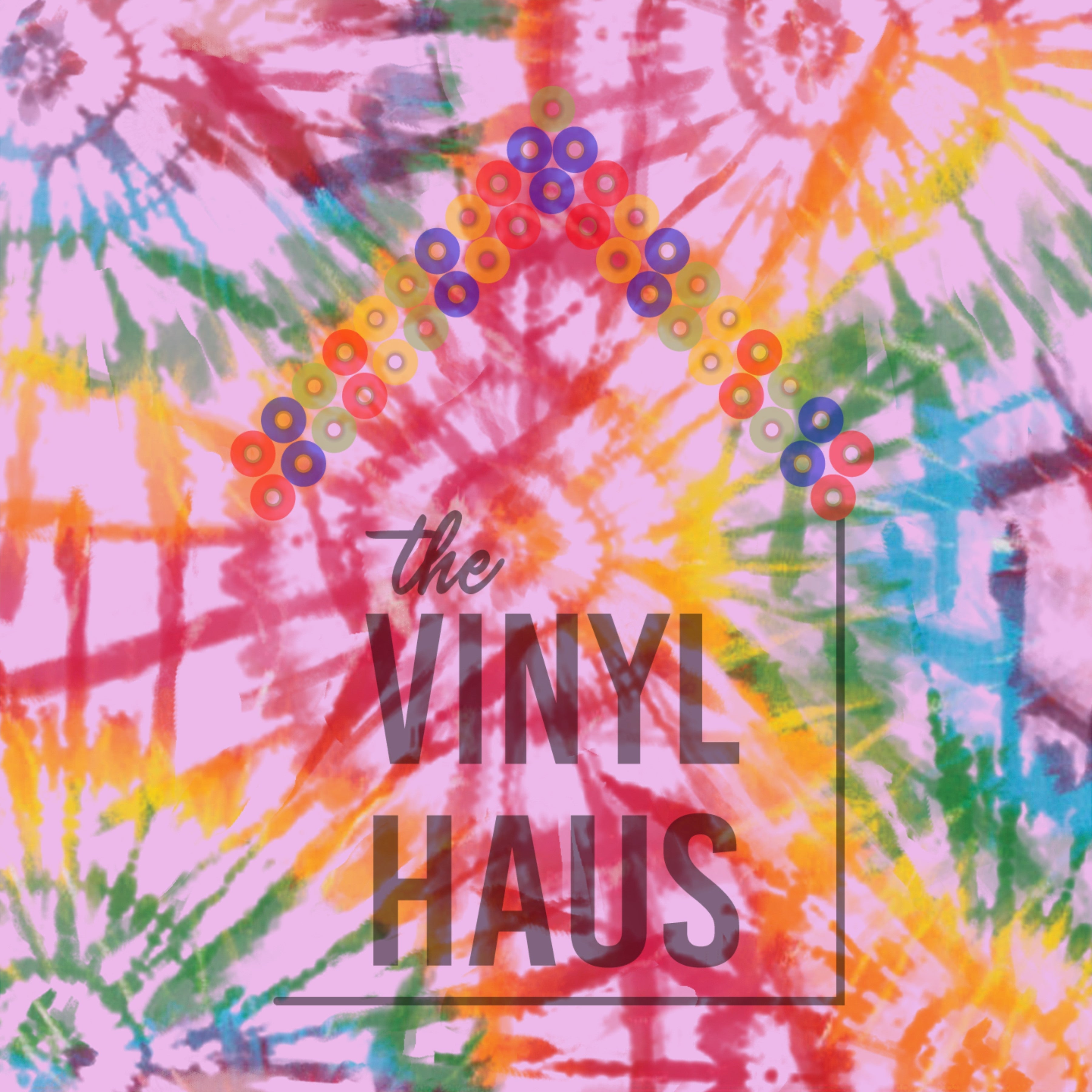 Tie Dye Pink Background Pattern Vinyl 12" x 12" - The Vinyl Haus Main image