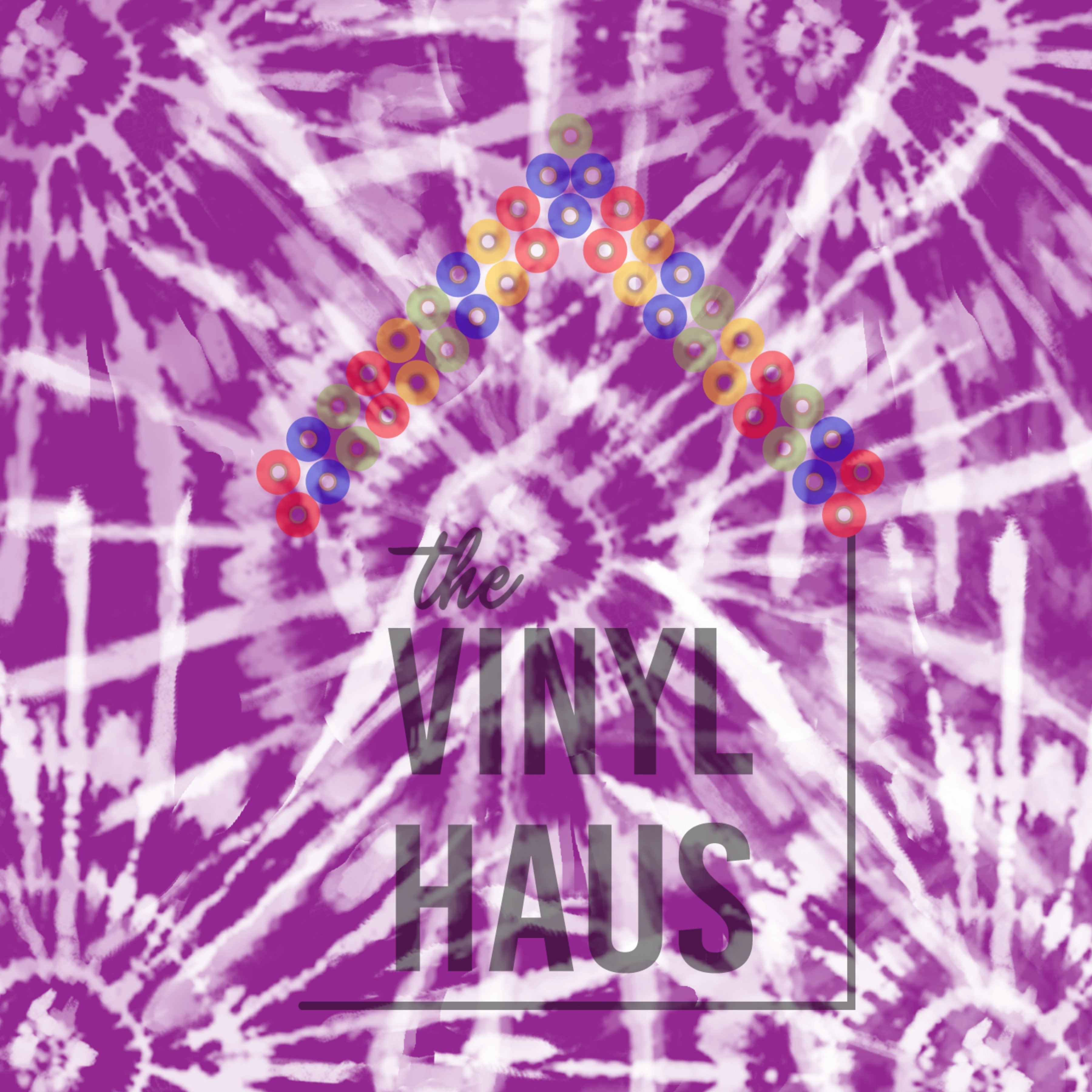 Purple and White Tie Dye Pattern Vinyl 12" x 12" - The Vinyl Haus Main image