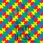 Autism Pieces Diagonal  Pattern Vinyl 12" x 12" - The Vinyl Haus