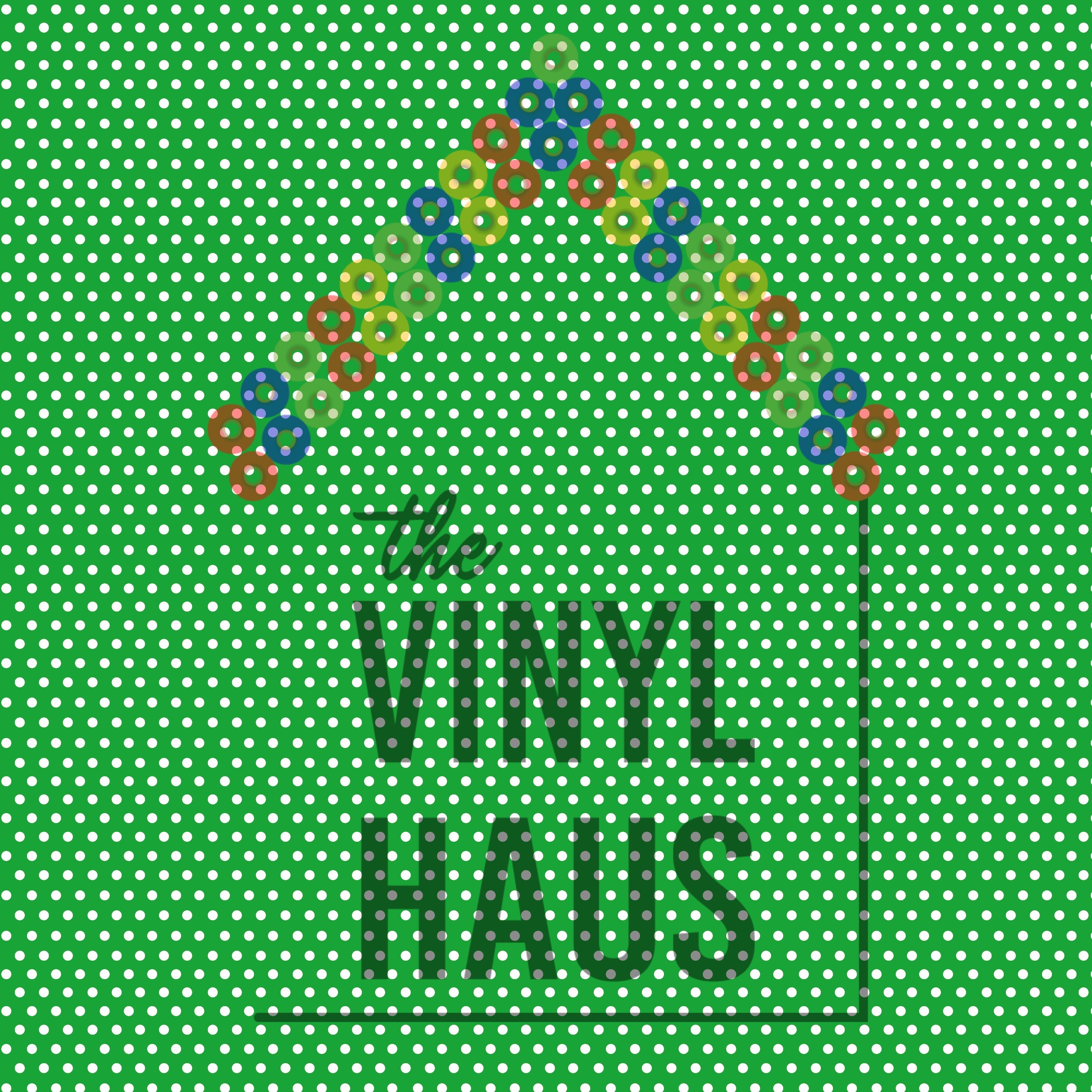 Green Polka Dot Pattern Vinyl 12" x 12" - The Vinyl Haus Main image