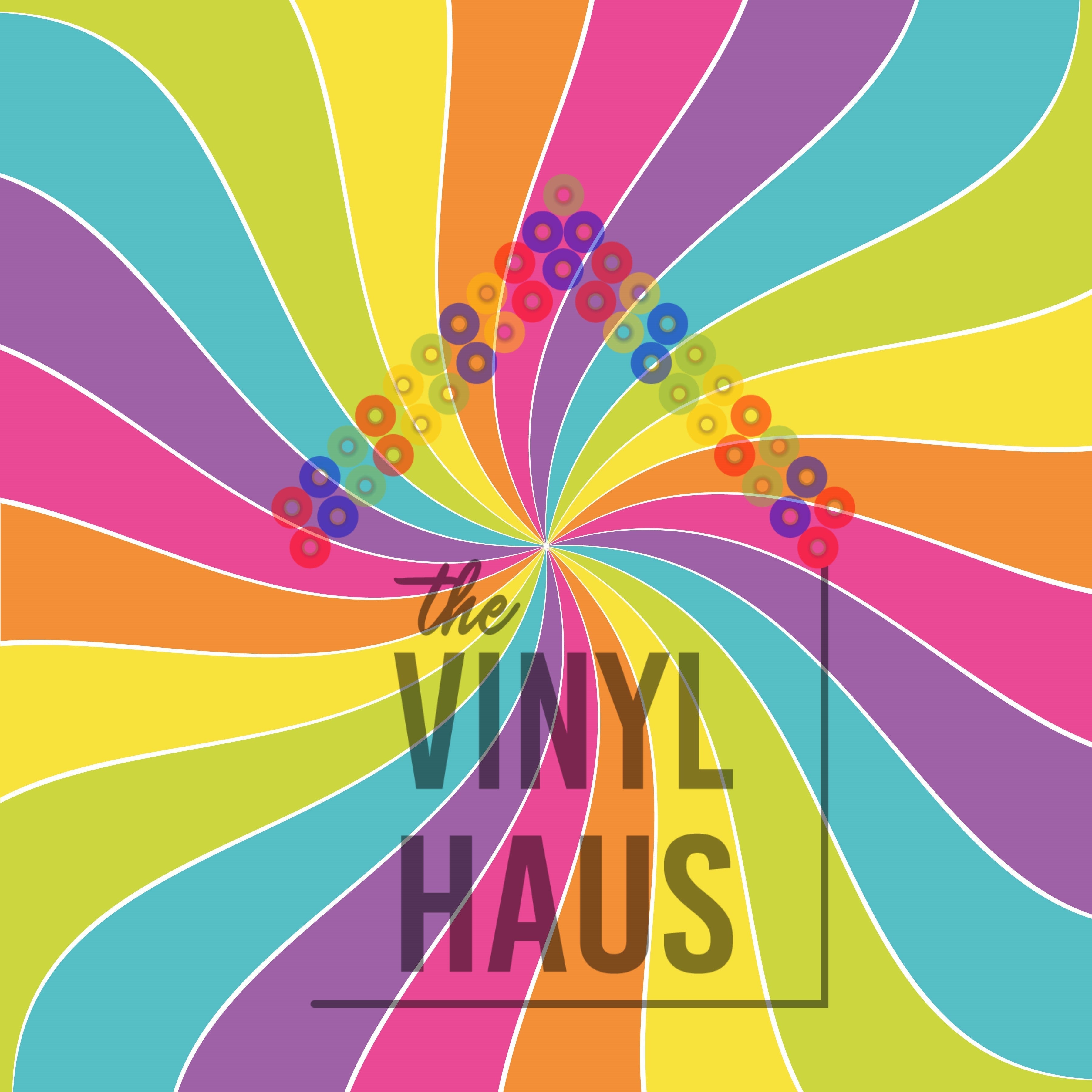 Pastel Rainbow Swirl PRIDE Pattern Vinyl 12" x 12" - The Vinyl Haus Main image