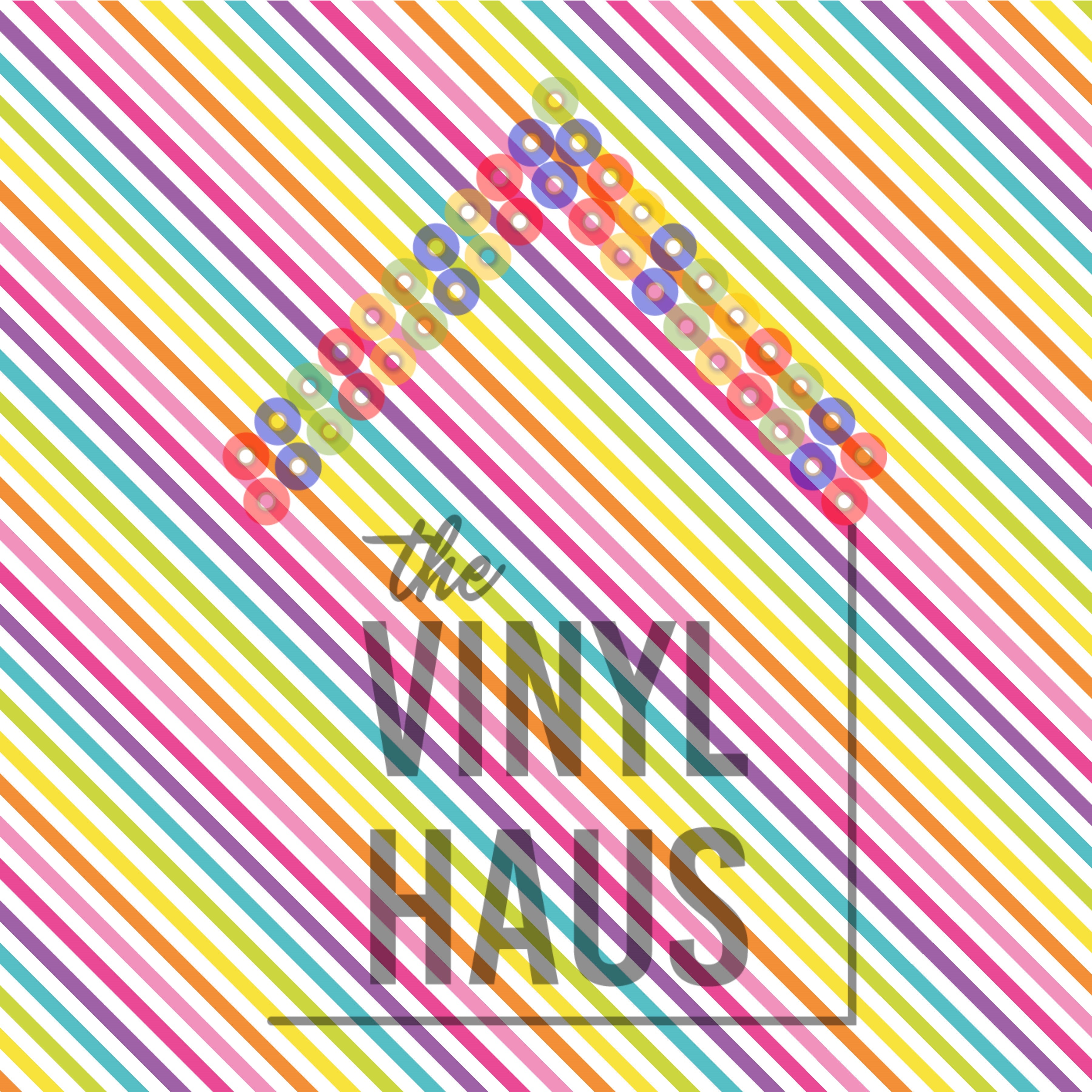 Pastel Diagonal lines Pattern Vinyl 12" x 12" - The Vinyl Haus Main image