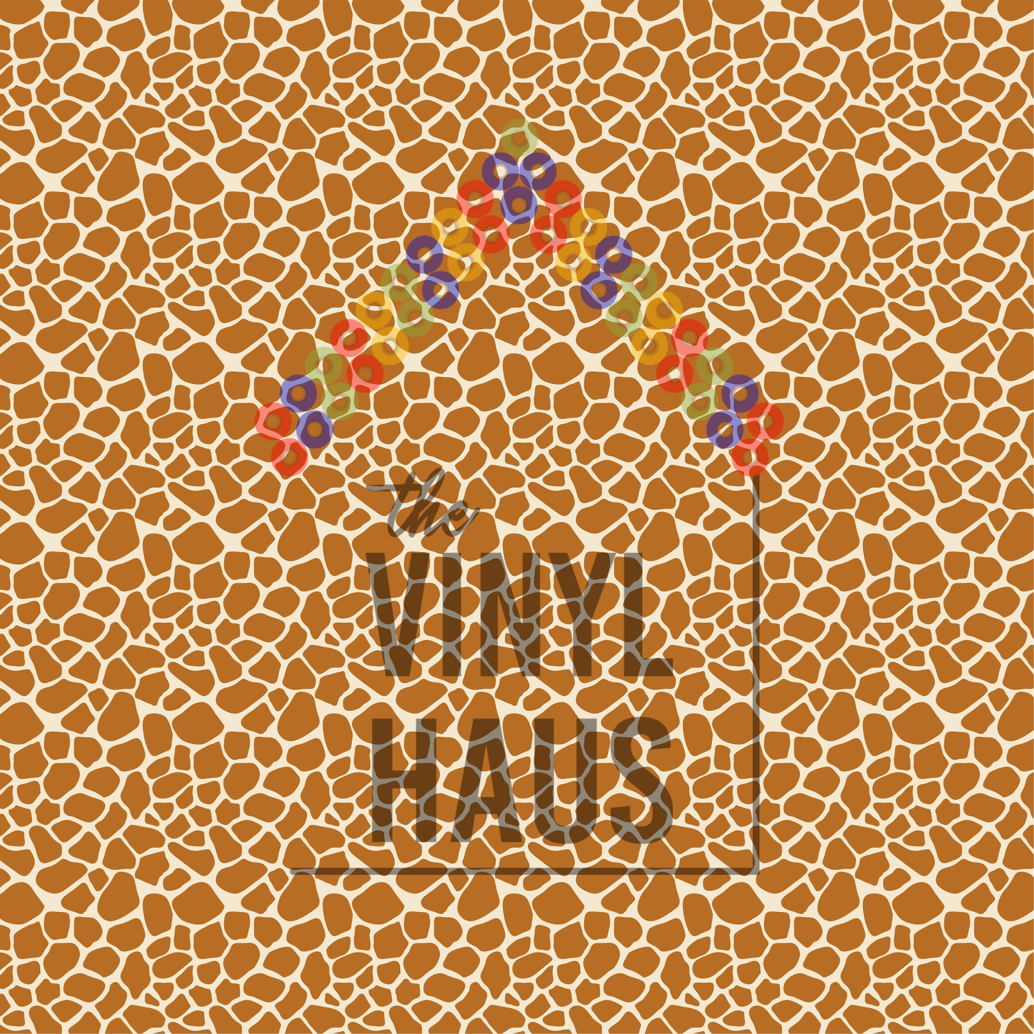 Giraffe Pattern Vinyl 12" x 12" - The Vinyl Haus Main image