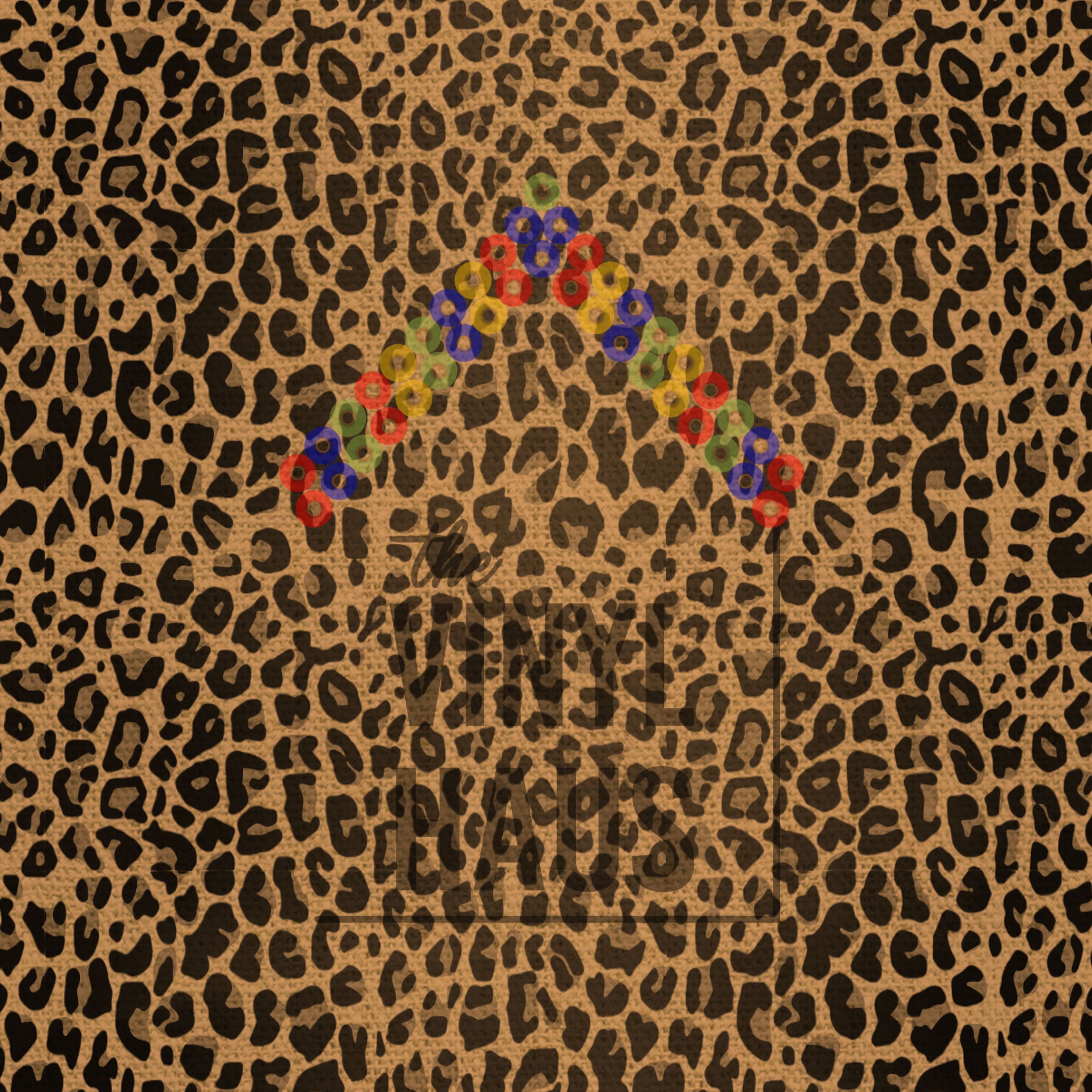 Burlap Leopard Pattern Vinyl 12" x 12" - The Vinyl Haus Main image