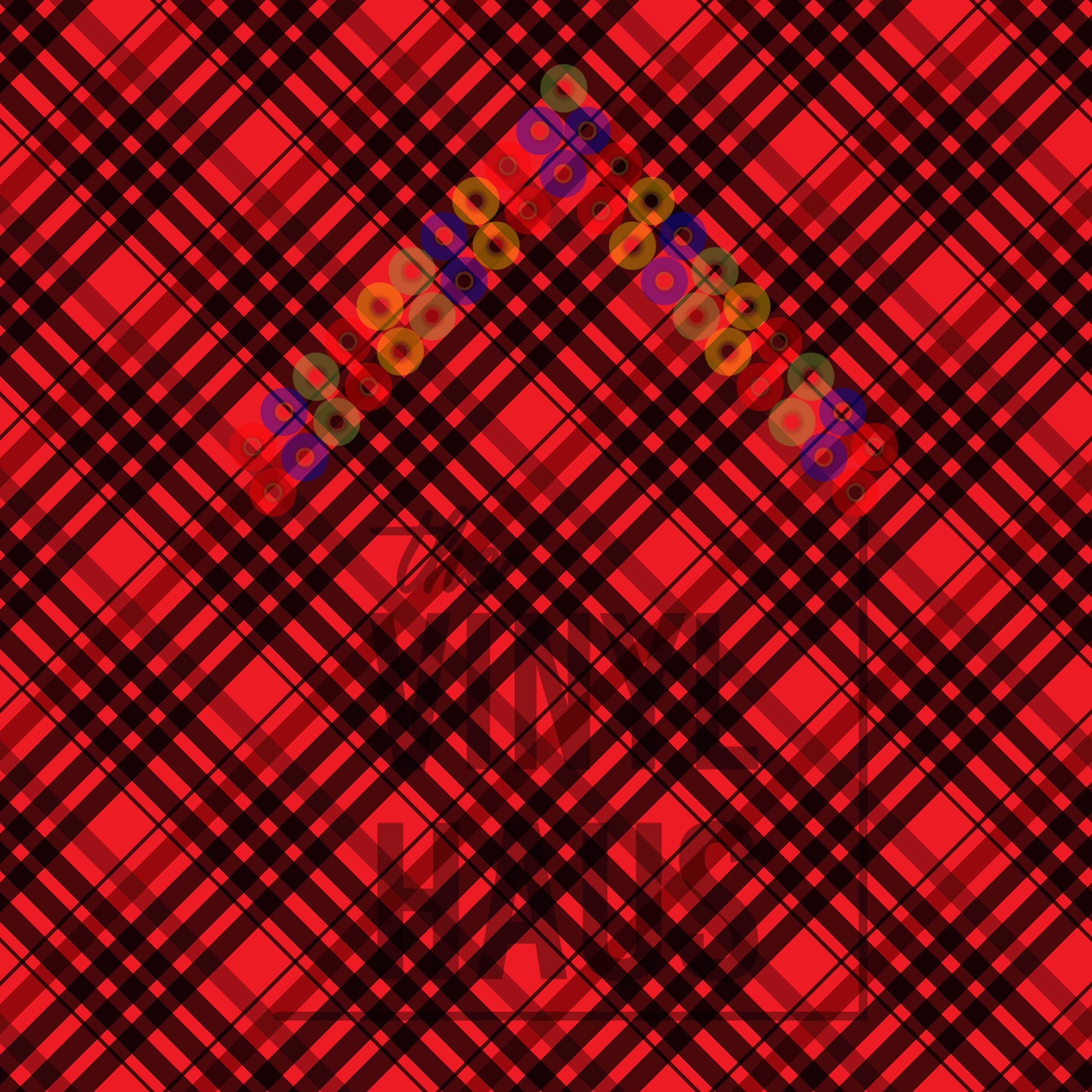 Black and Red Plaid Pattern Vinyl 12" x 12" - The Vinyl Haus Main image