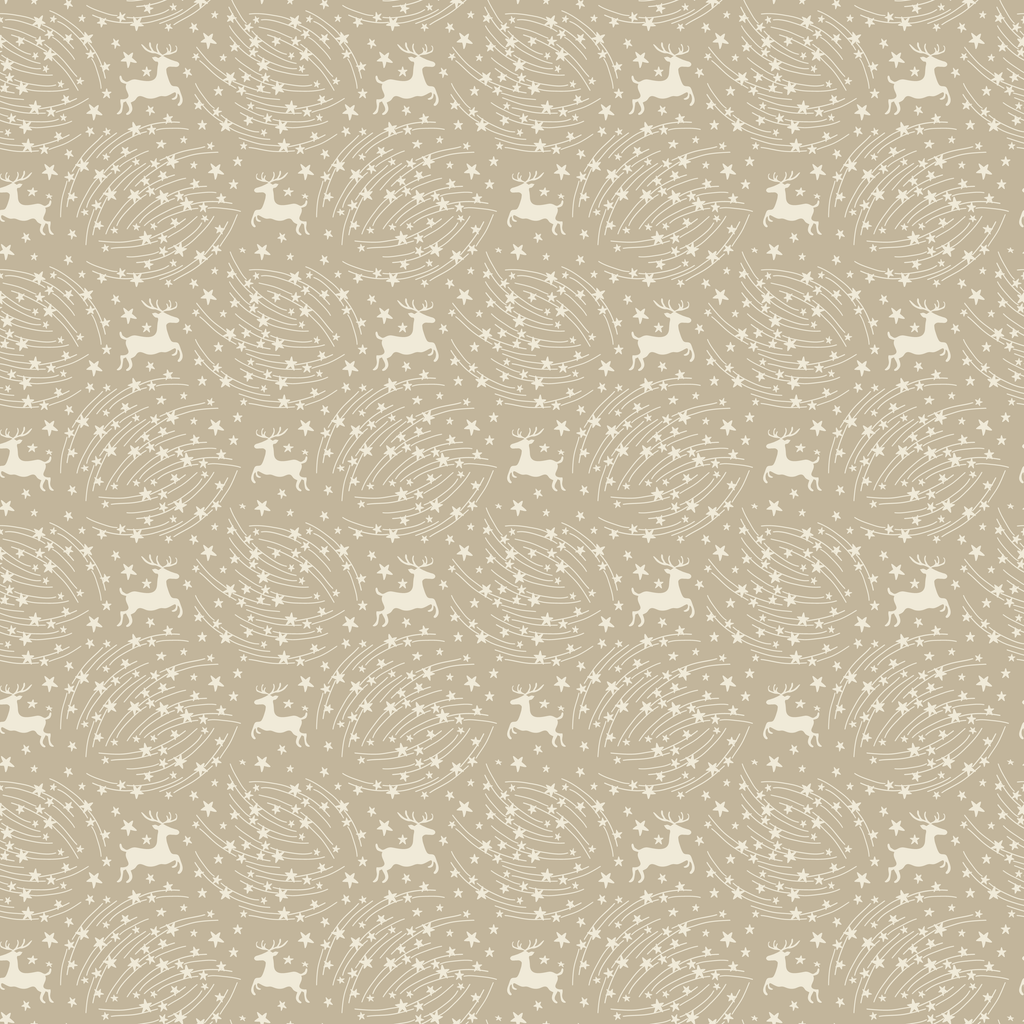 Tan and White Reindeer Pattern Vinyl 12" x 12" - Heat Transfer Haus