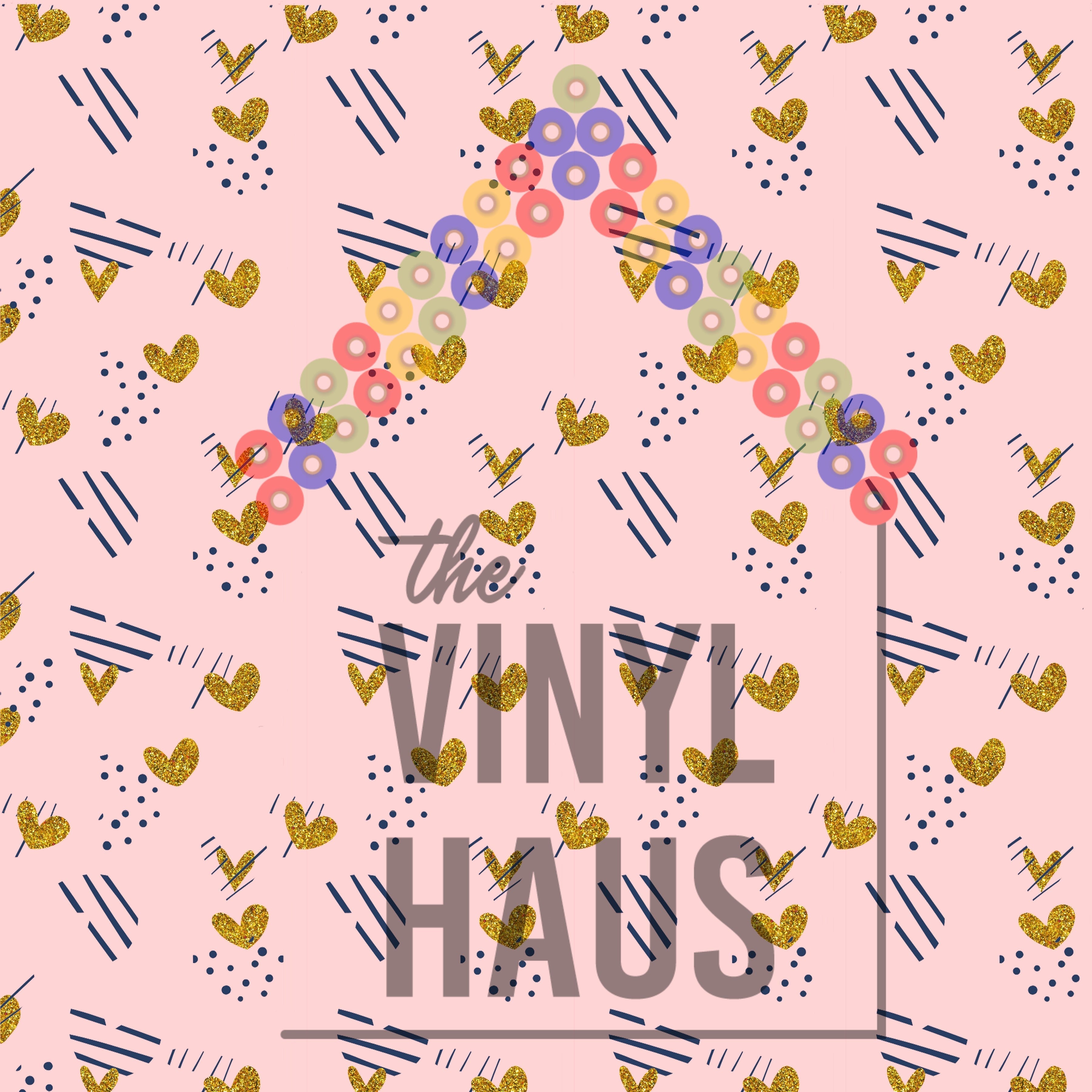 Valentine Hearts Pattern Vinyl 12" x 12" - The Vinyl Haus Main image