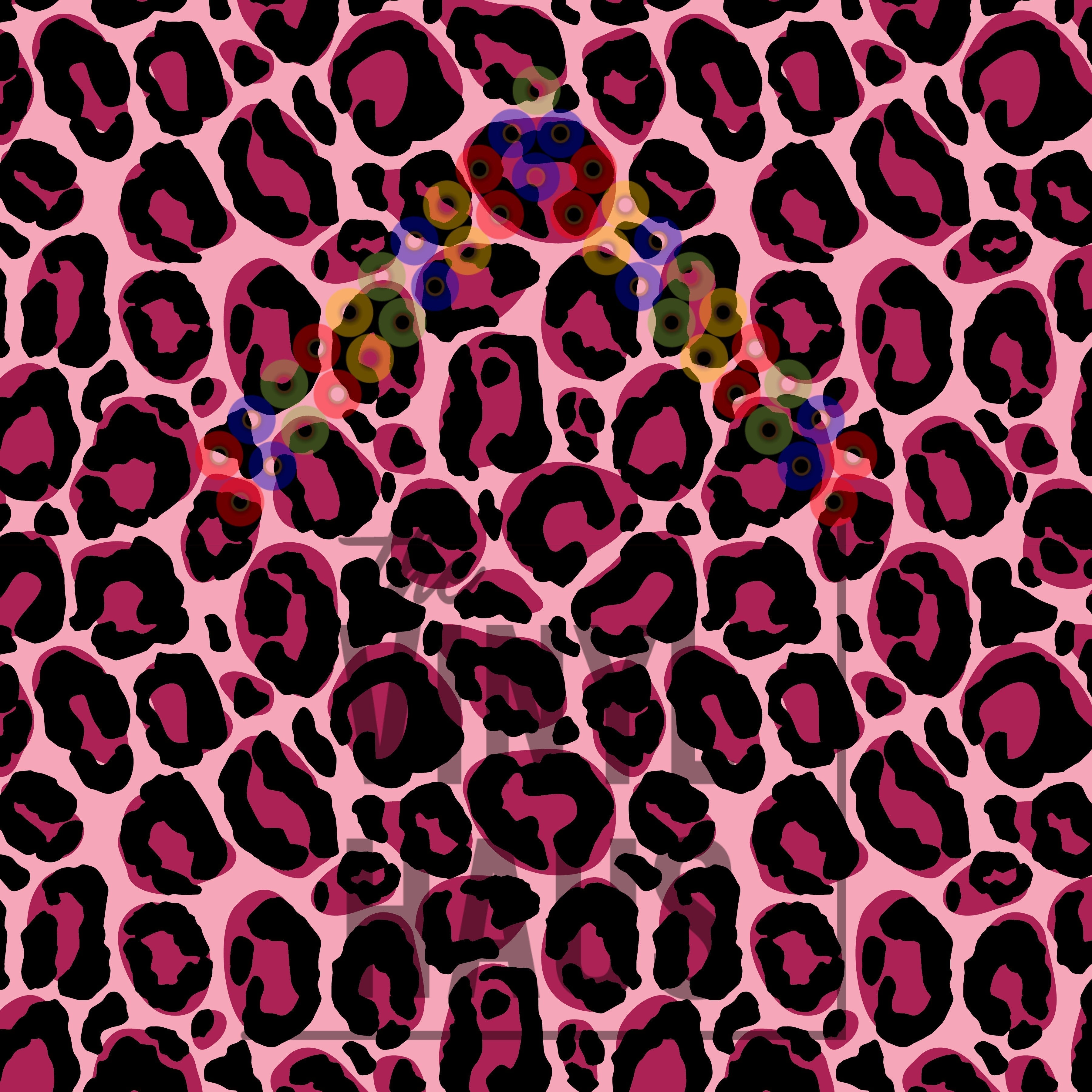 Valentine's Day Cheetah Pattern Vinyl 12" x 12" - The Vinyl Haus Main image