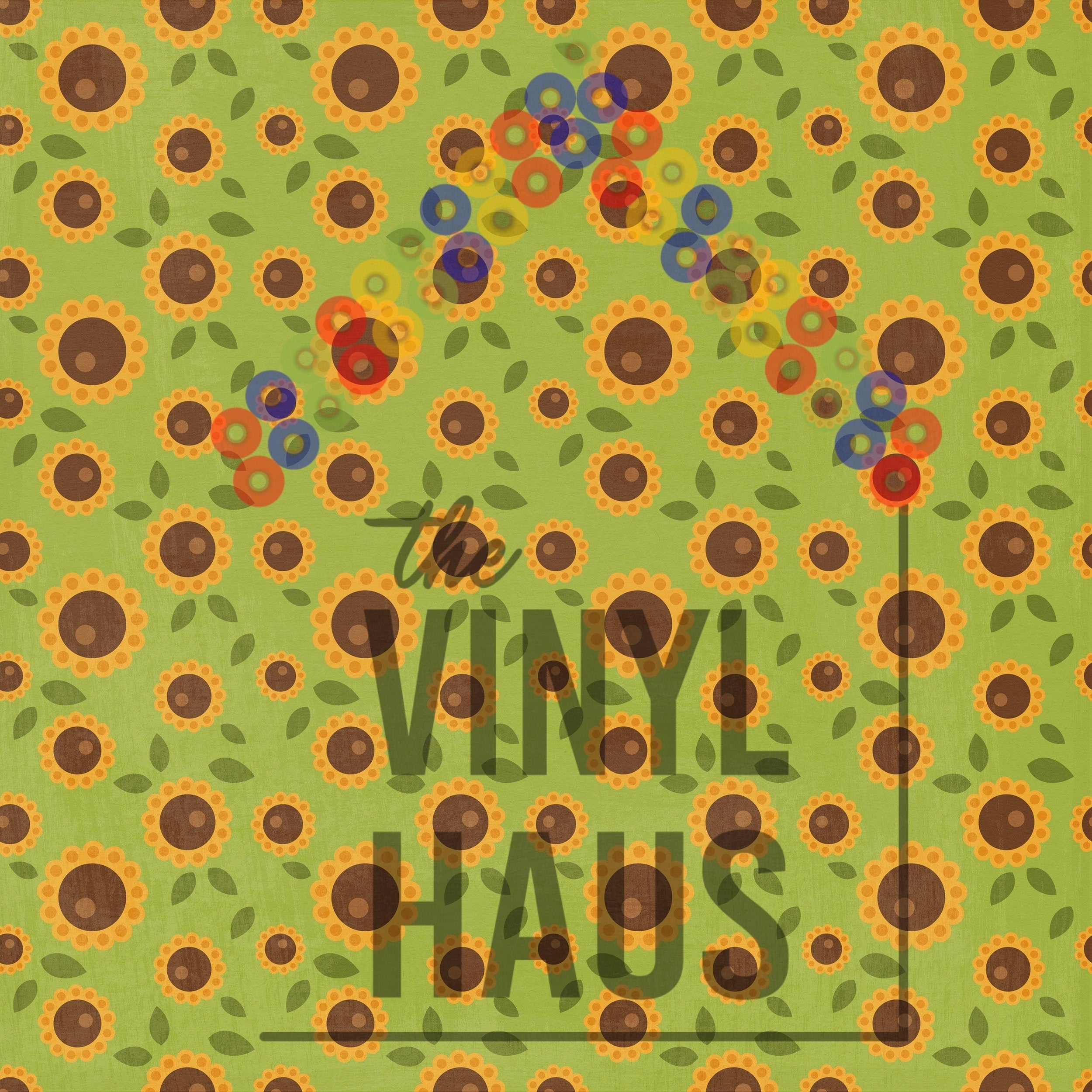 Sunflower Pattern Vinyl 12" x 12" - The Vinyl Haus Main image