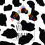 Black and White Cow Pattern Vinyl 12" x 12" - The Vinyl Haus