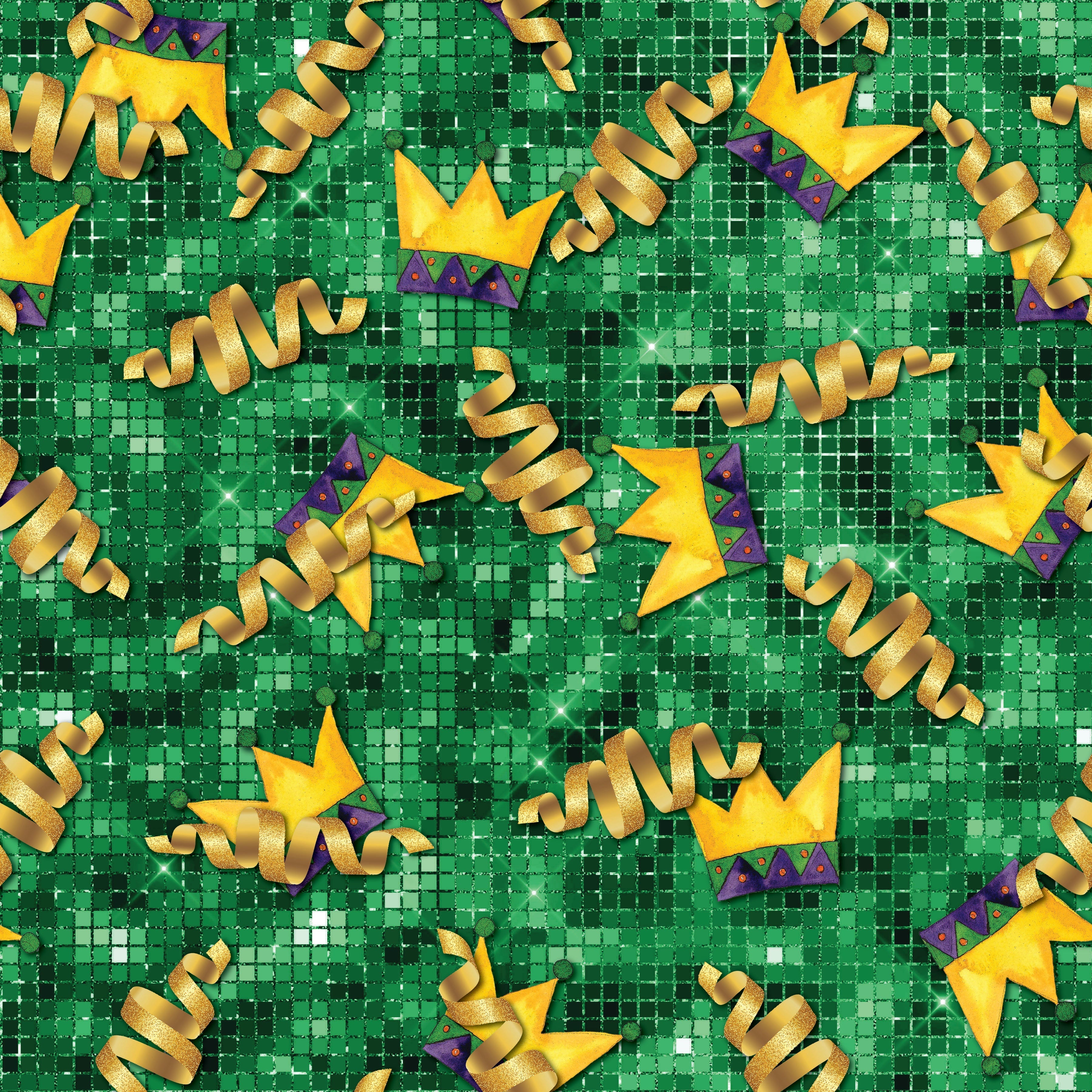Mardi Gras Confetti Vinyl 12" x 12" - The Vinyl Haus Main image