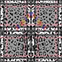Pink and Grey Plaid Cheetah Print Pattern Vinyl 12" x 12" - The Vinyl Haus