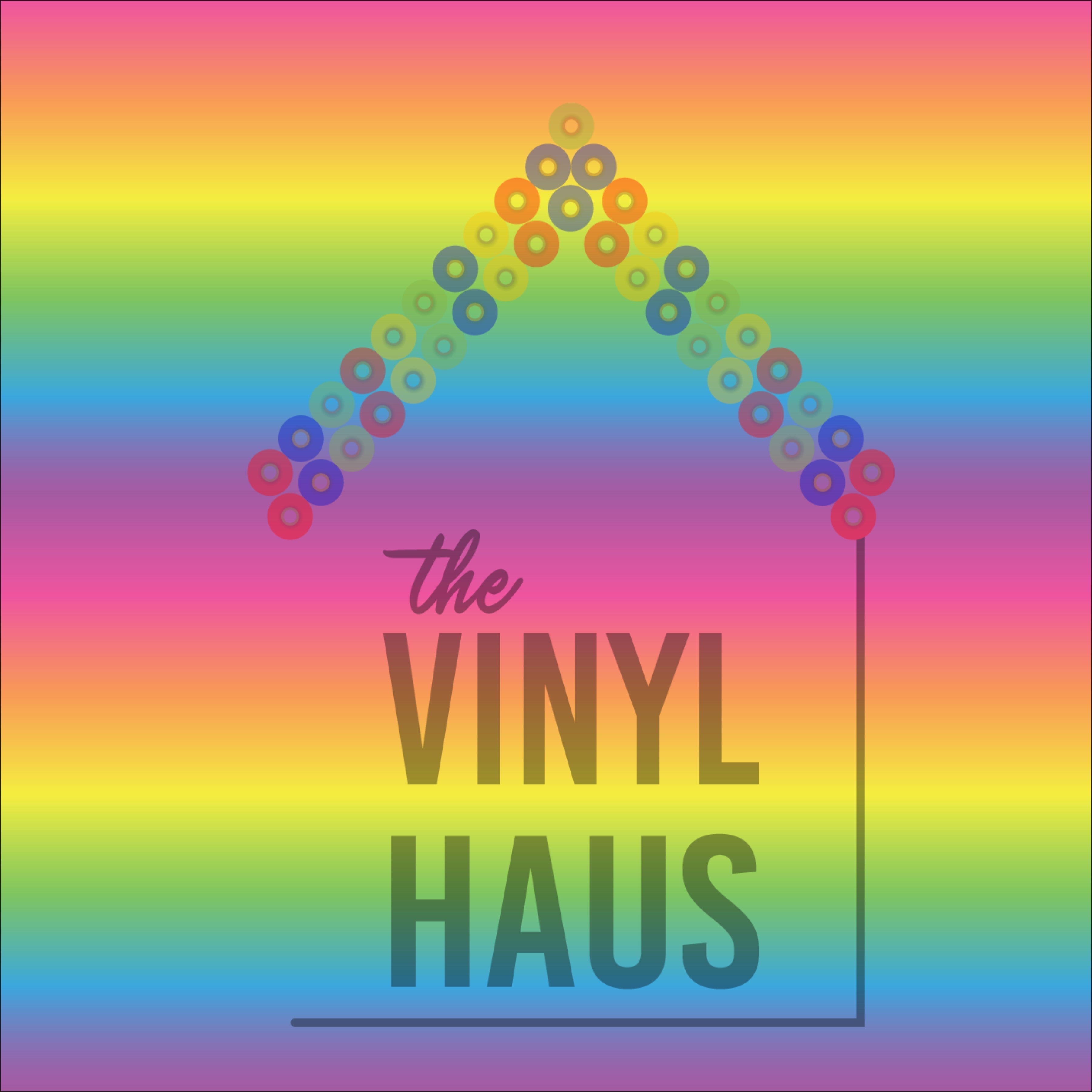 Rainbow Ombre PRIDE Pattern Vinyl 12" x 12" - The Vinyl Haus Main image