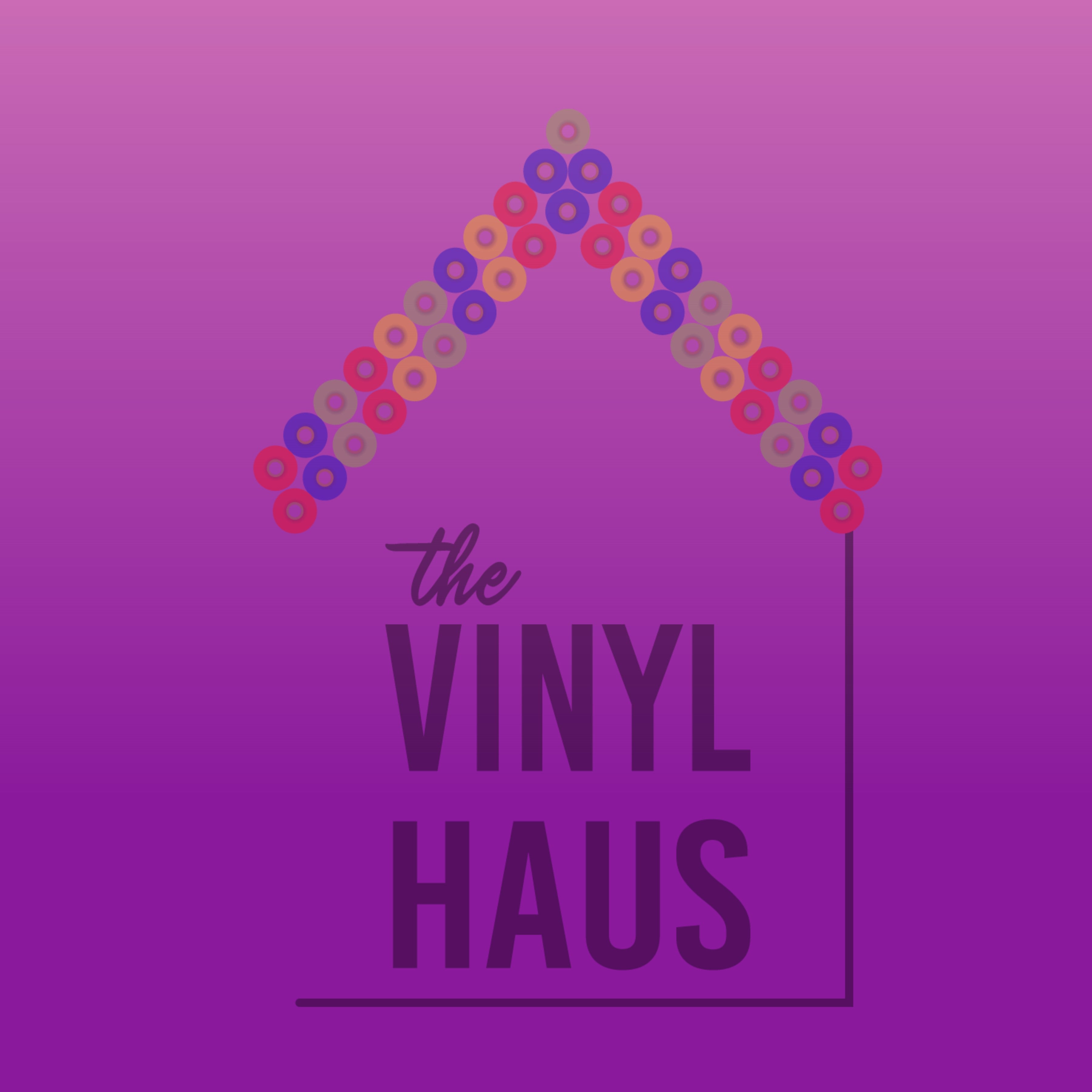 Pink/Purple Ombre  Pattern Vinyl 12" x 12" - The Vinyl Haus Main image