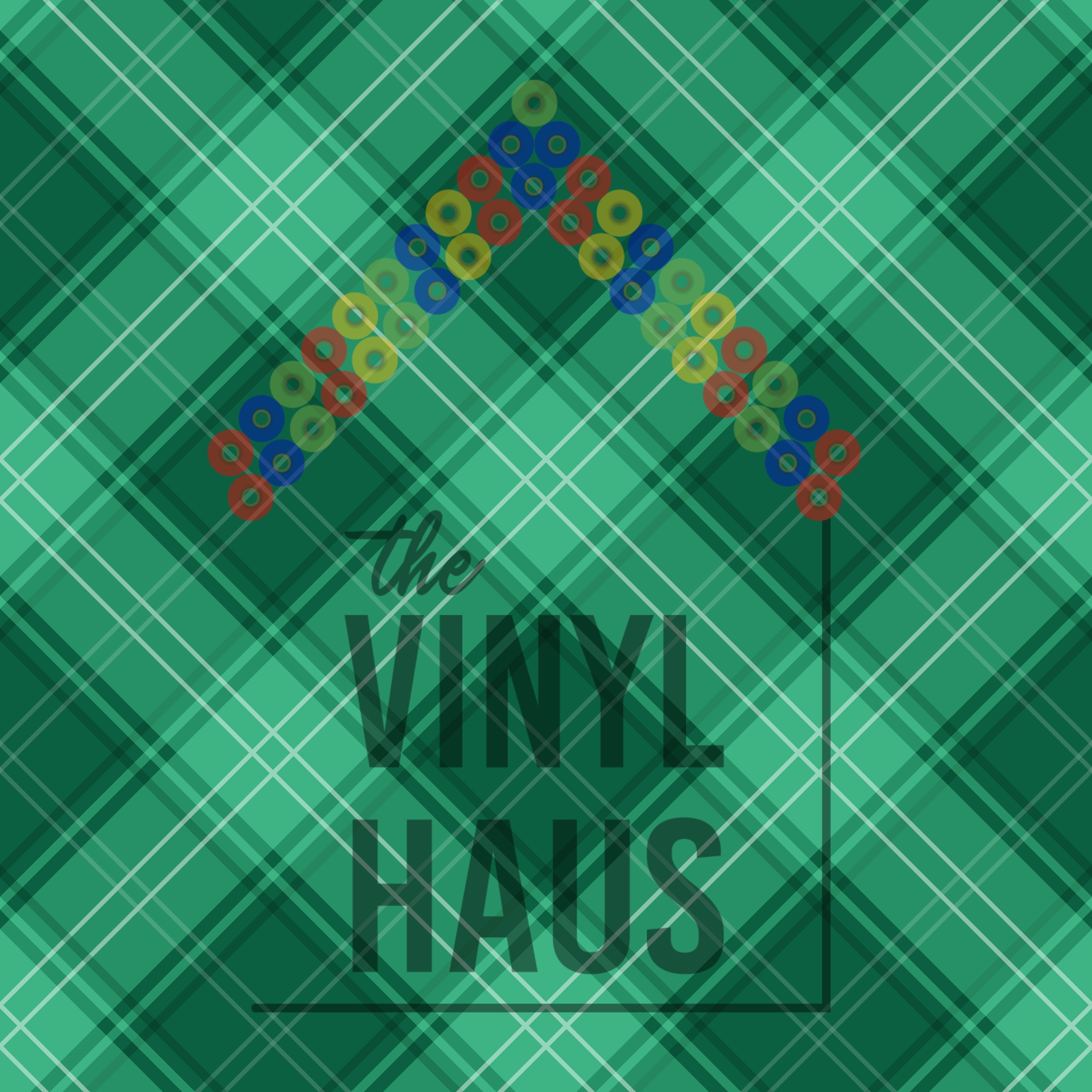 Green Plaid Pattern Vinyl 12" x 12" - The Vinyl Haus Main image