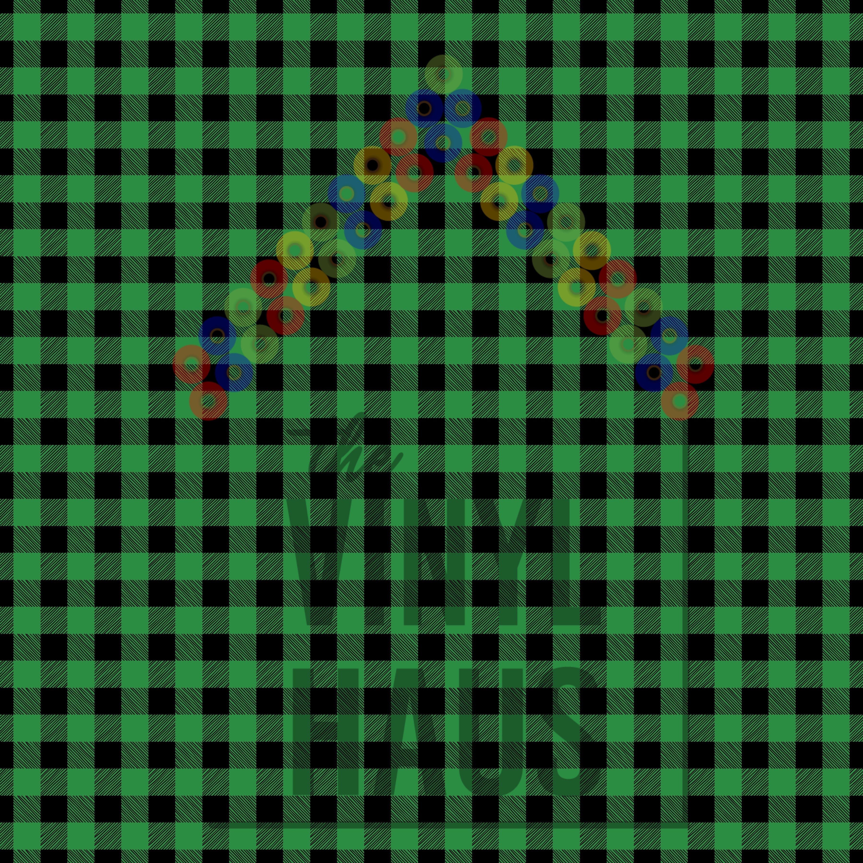 Green and Black Buffalo Plaid Pattern Vinyl 12" x 12" - The Vinyl Haus