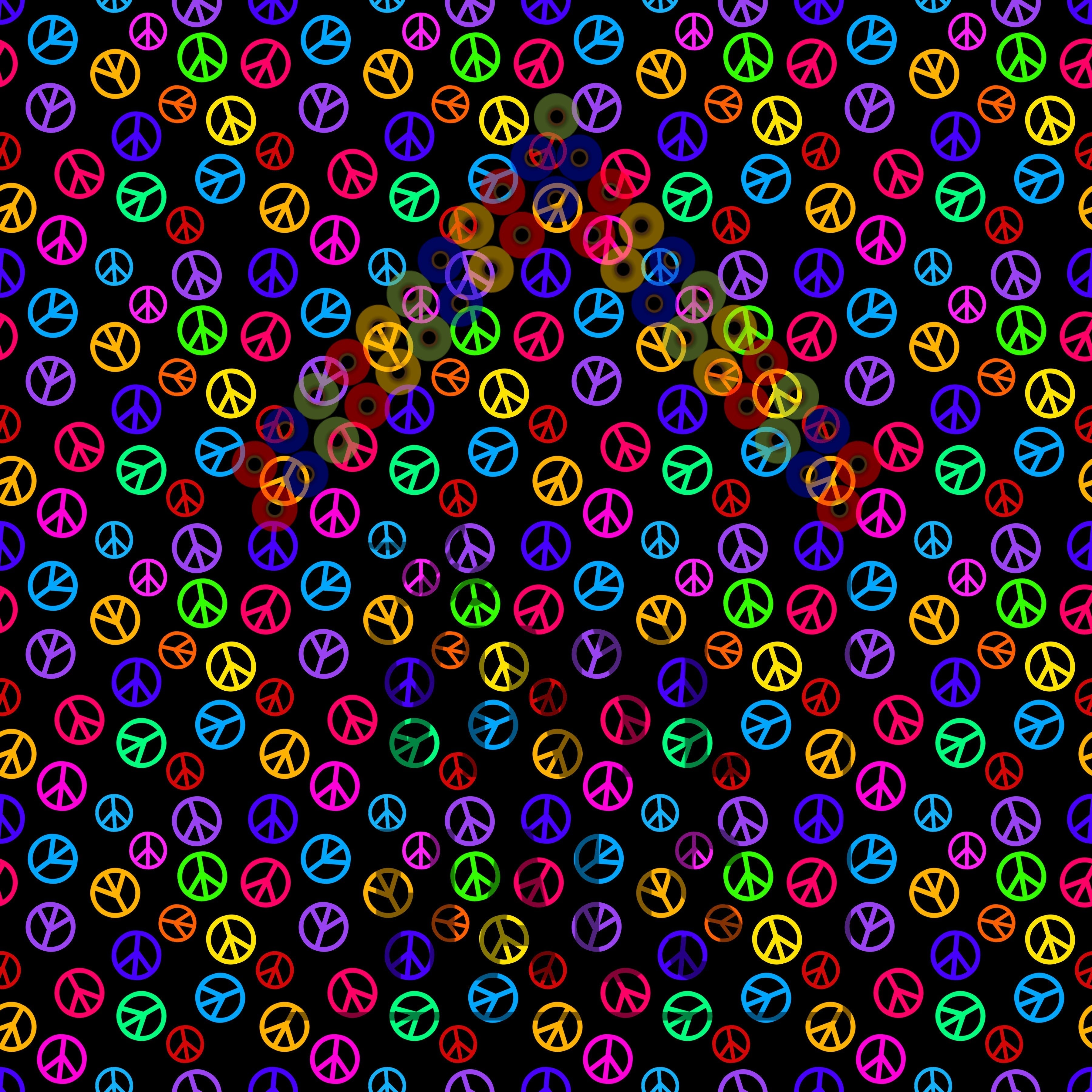 Peace Sign Pattern Vinyl 12" x 12" - The Vinyl Haus Main image