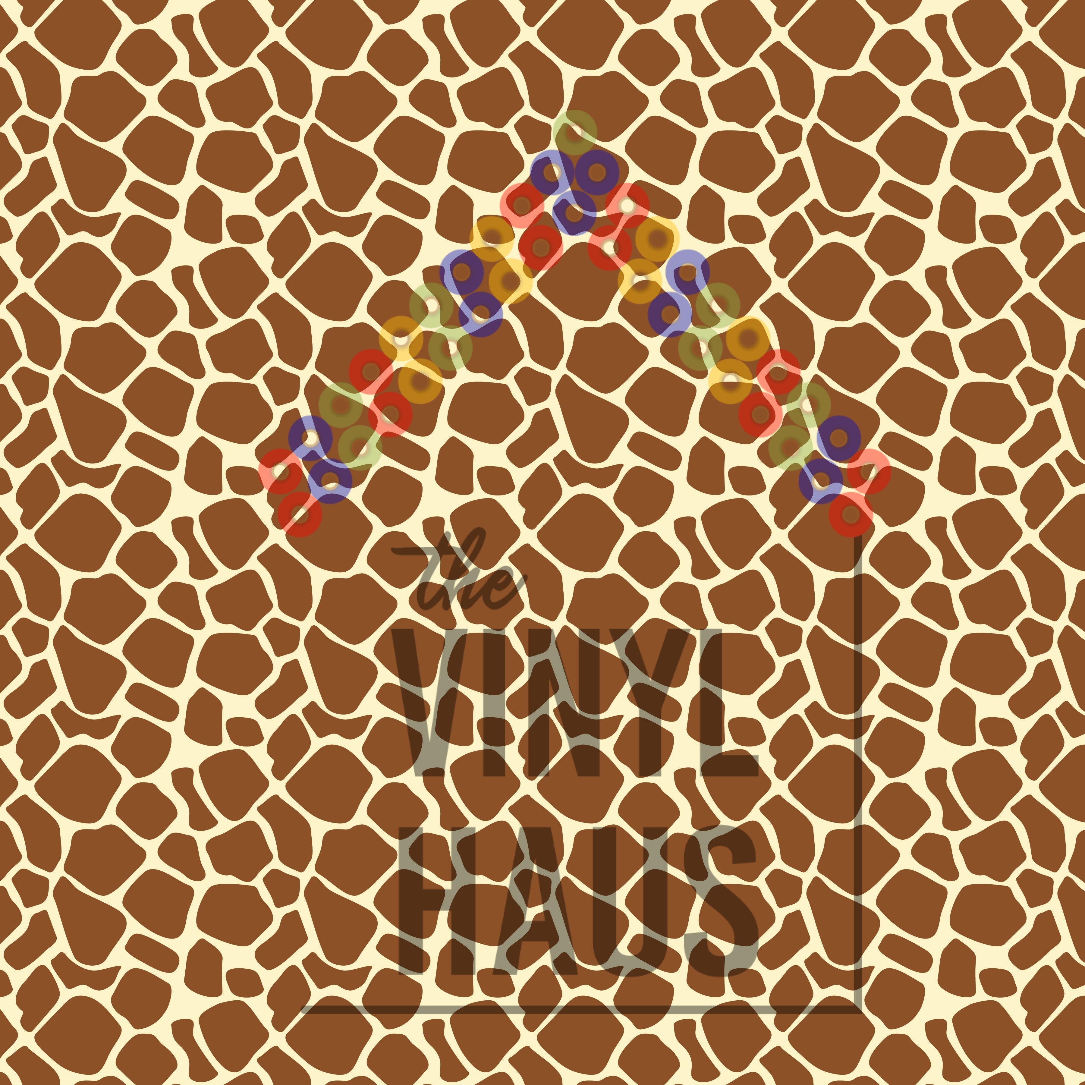 Giraffe Pattern Vinyl 12" x 12" - The Vinyl Haus Main image