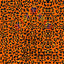 Orange Cheetah Print Pattern Vinyl 12" x 12" - The Vinyl Haus