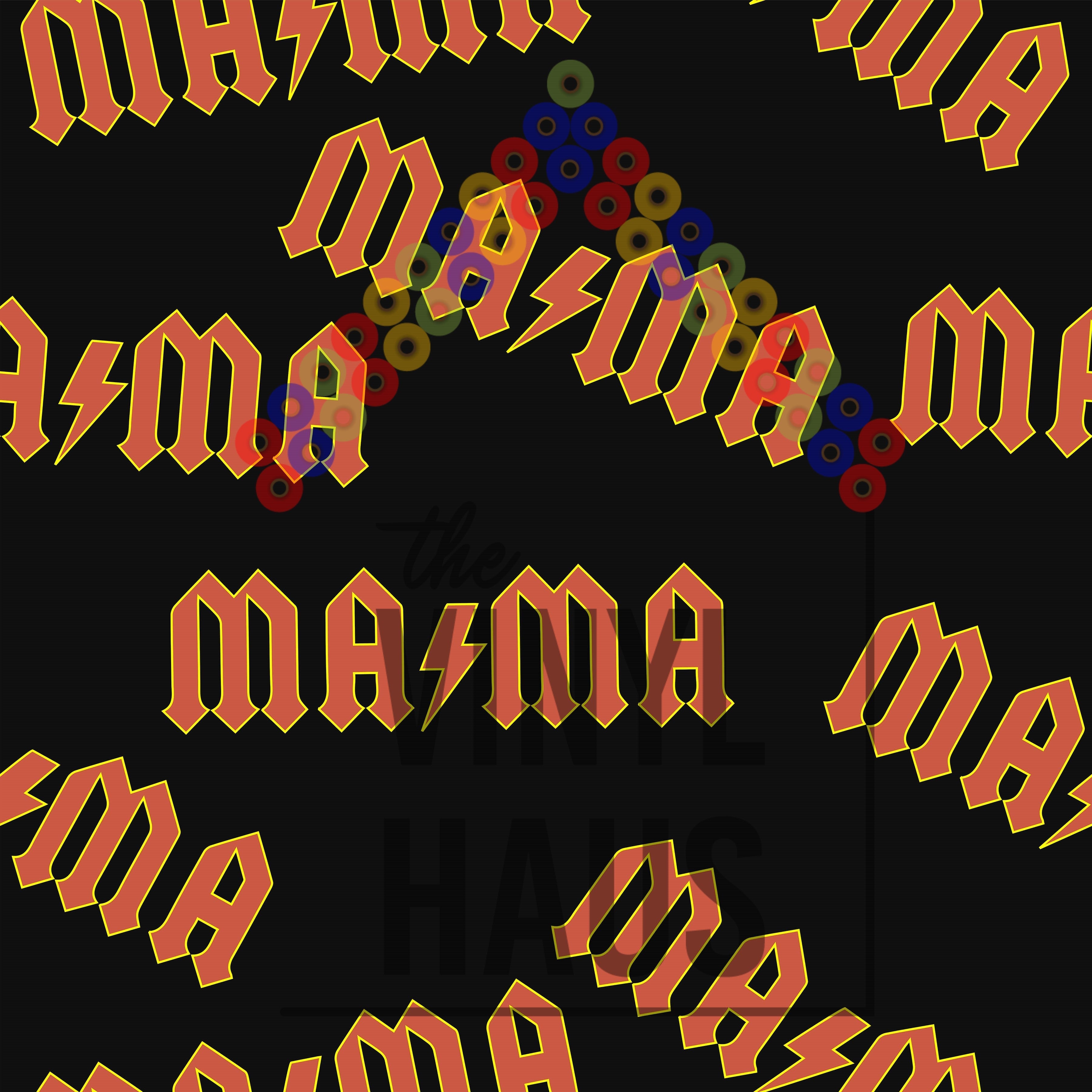 Mother's Day "MAMA" Pattern Vinyl 12" x 12" - The Vinyl Haus Main image