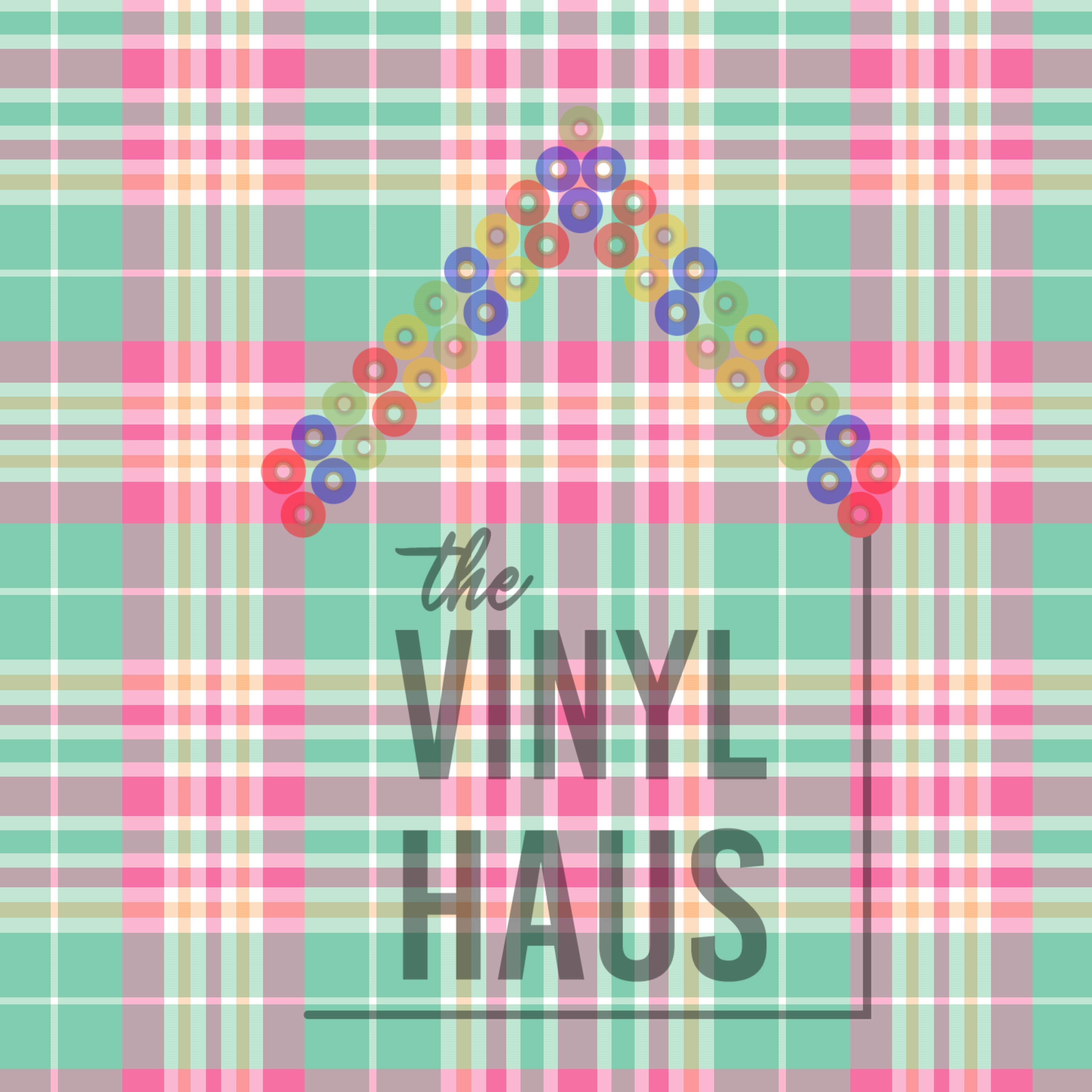 Spring Plaid Pattern Vinyl 12" x 12" - The Vinyl Haus Main image