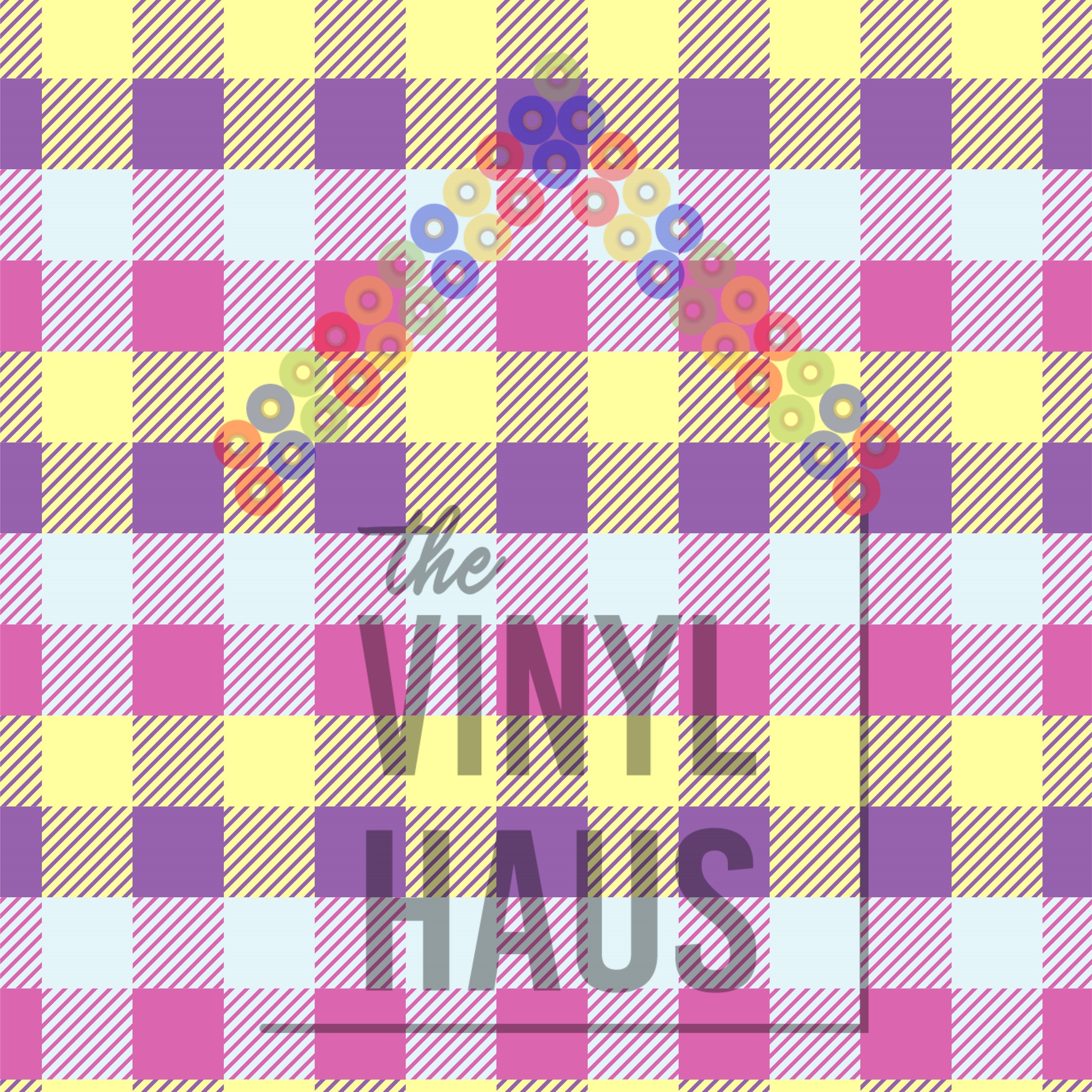 Spring Plaid Pattern Vinyl 12" x 12" - The Vinyl Haus