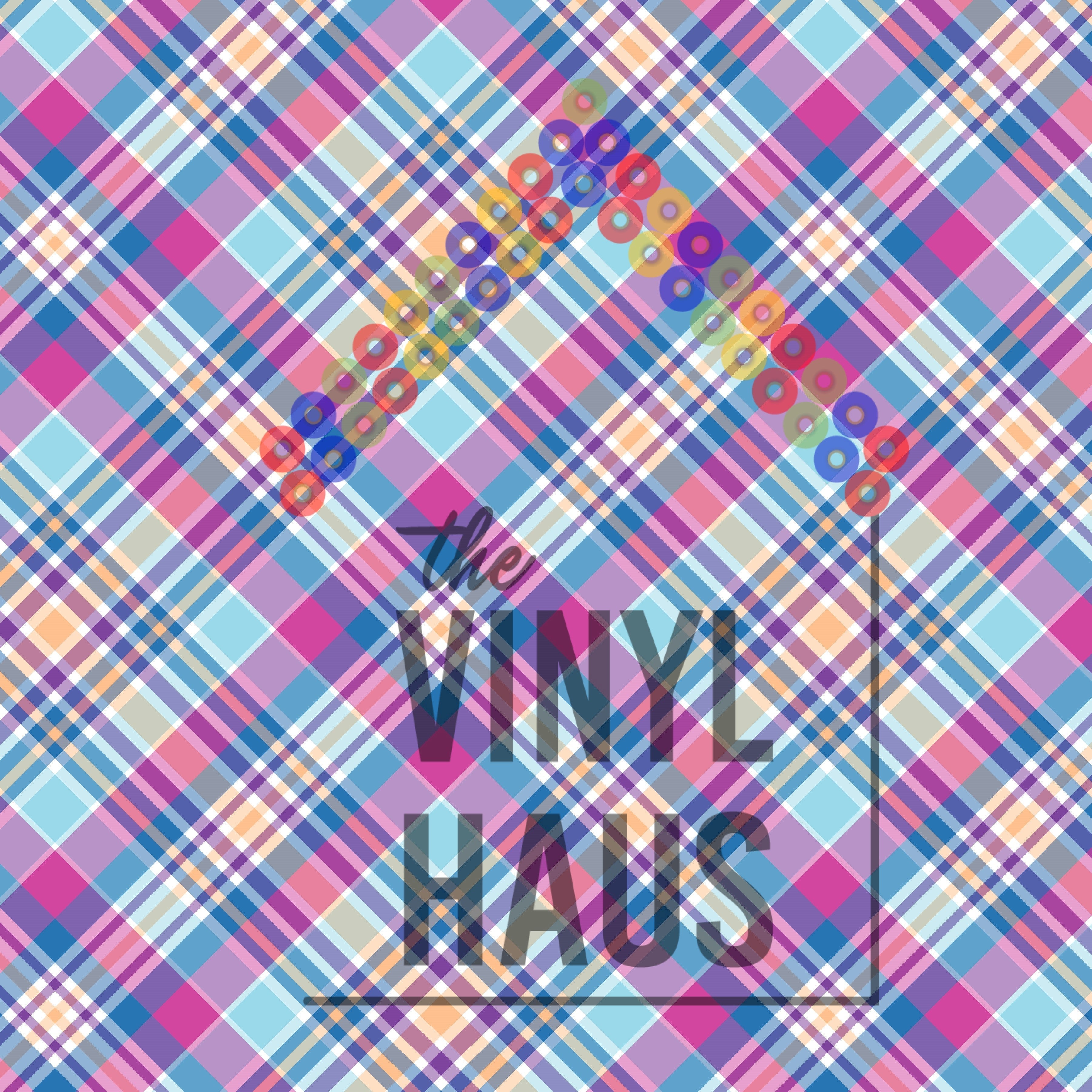 Spring Plaid Pattern Vinyl 12" x 12" - The Vinyl Haus Main image