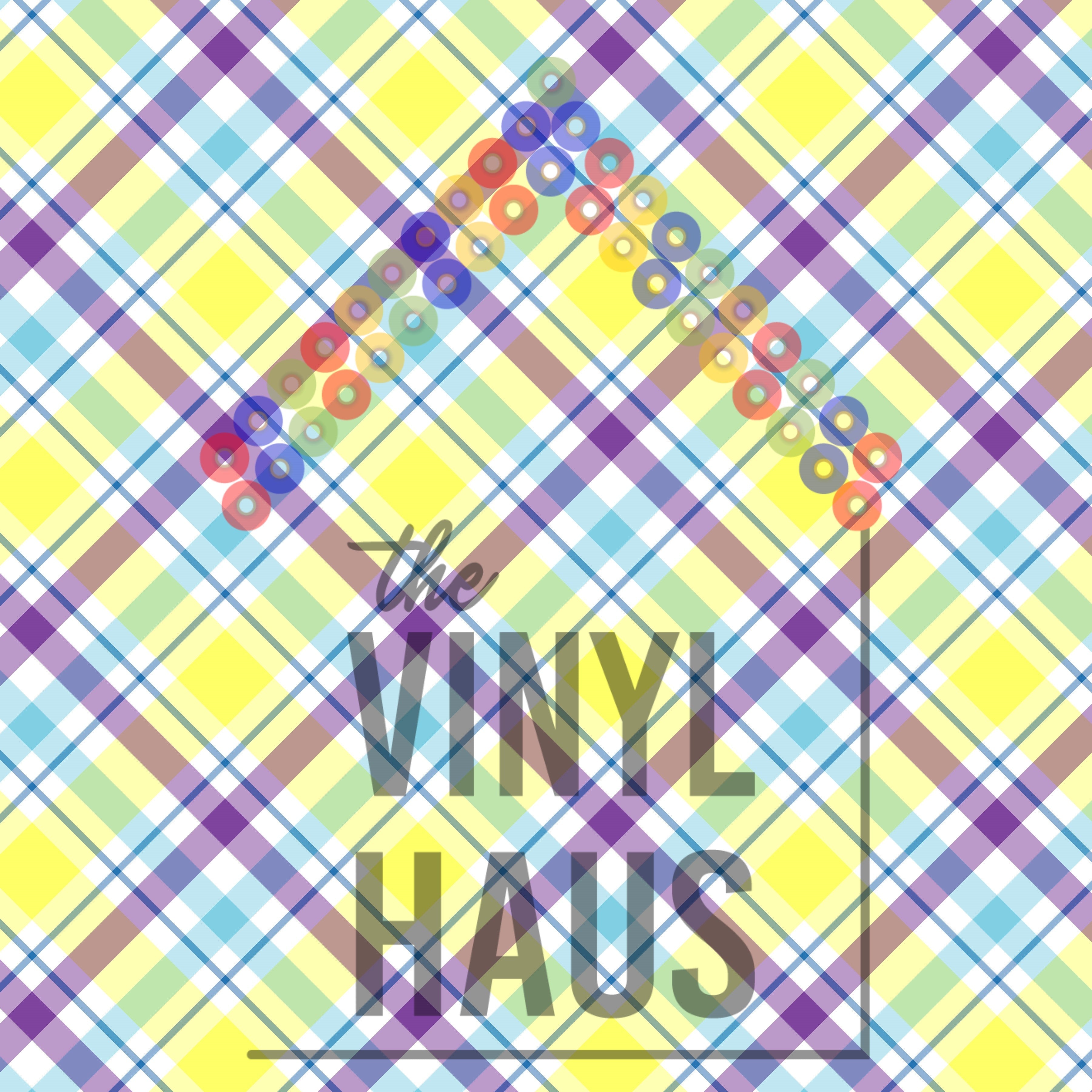 Spring Plaid Pattern Vinyl 12" x 12" - The Vinyl Haus Main image