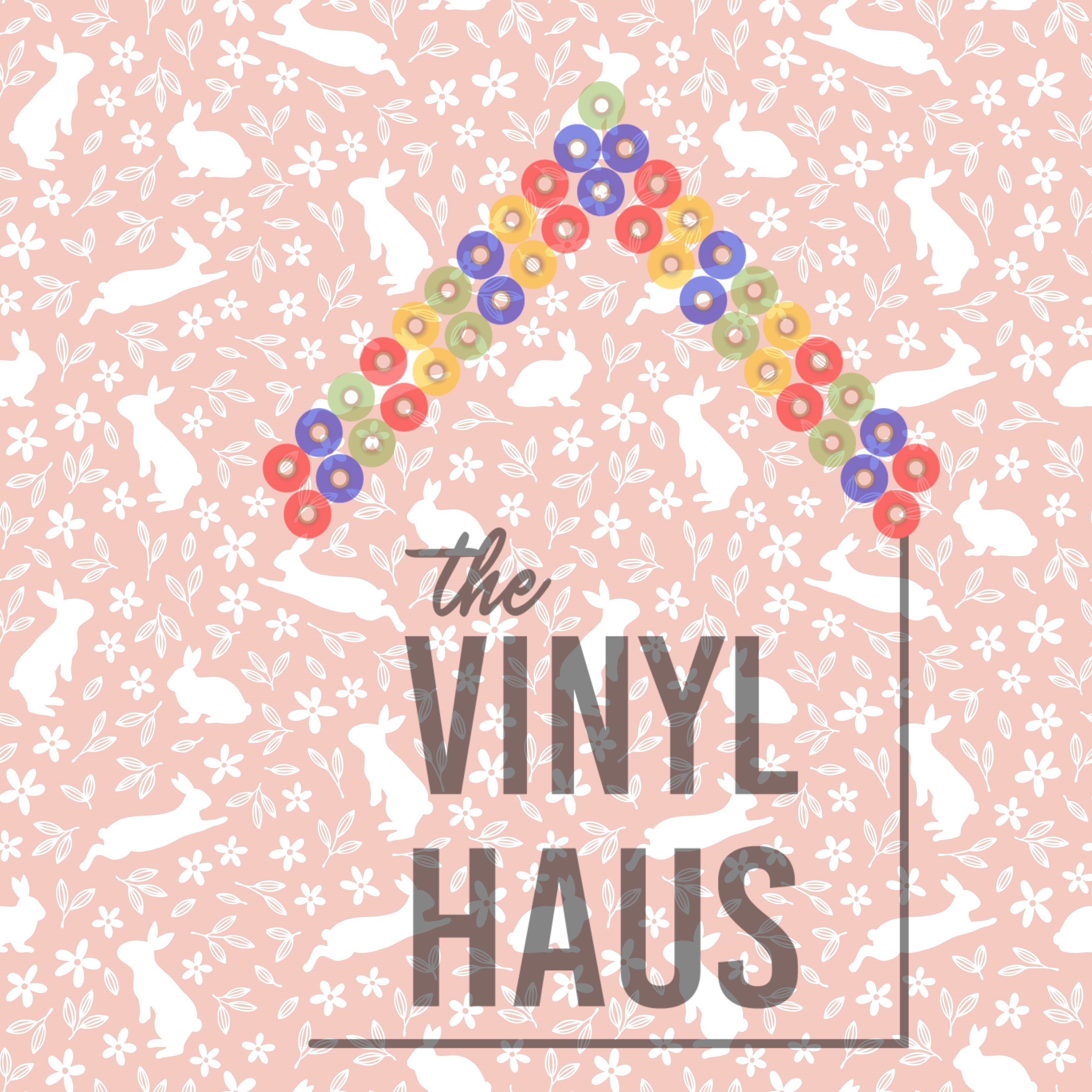 Easter Bunny Pattern Vinyl 12" x 12" - The Vinyl Haus