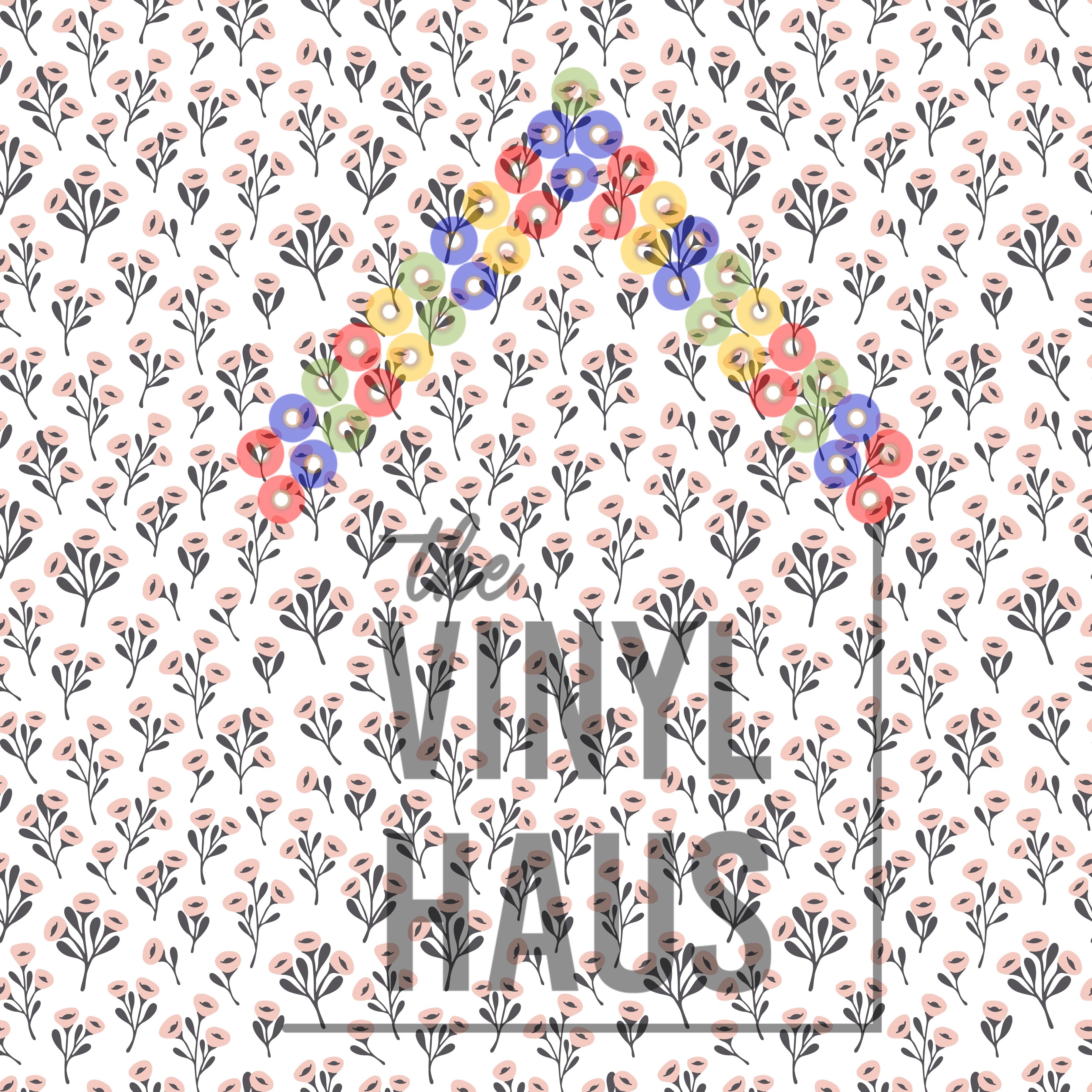 Easter Floral Pattern Vinyl 12" x 12" - The Vinyl Haus
