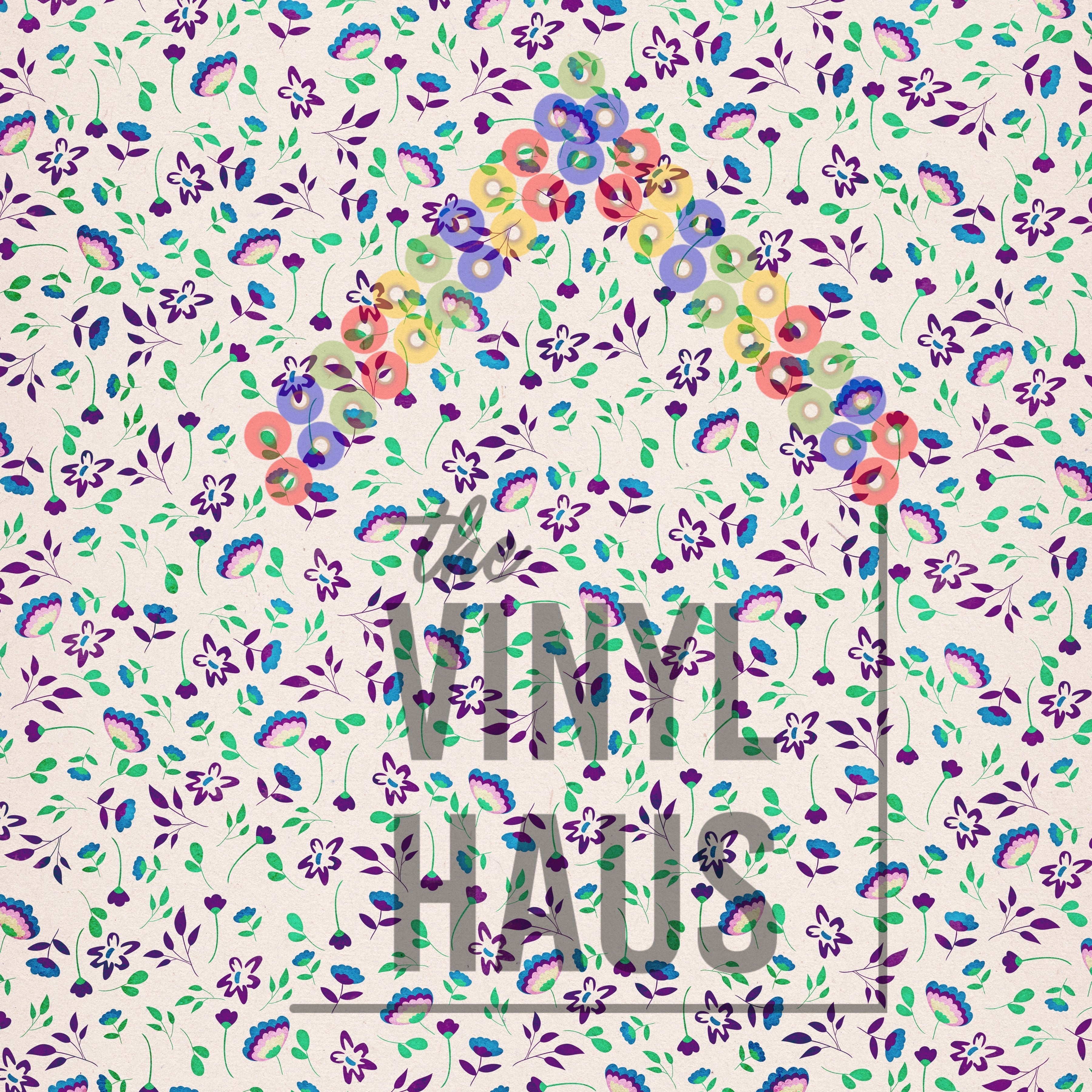 Easter Floral Pattern Vinyl 12" x 12" - The Vinyl Haus