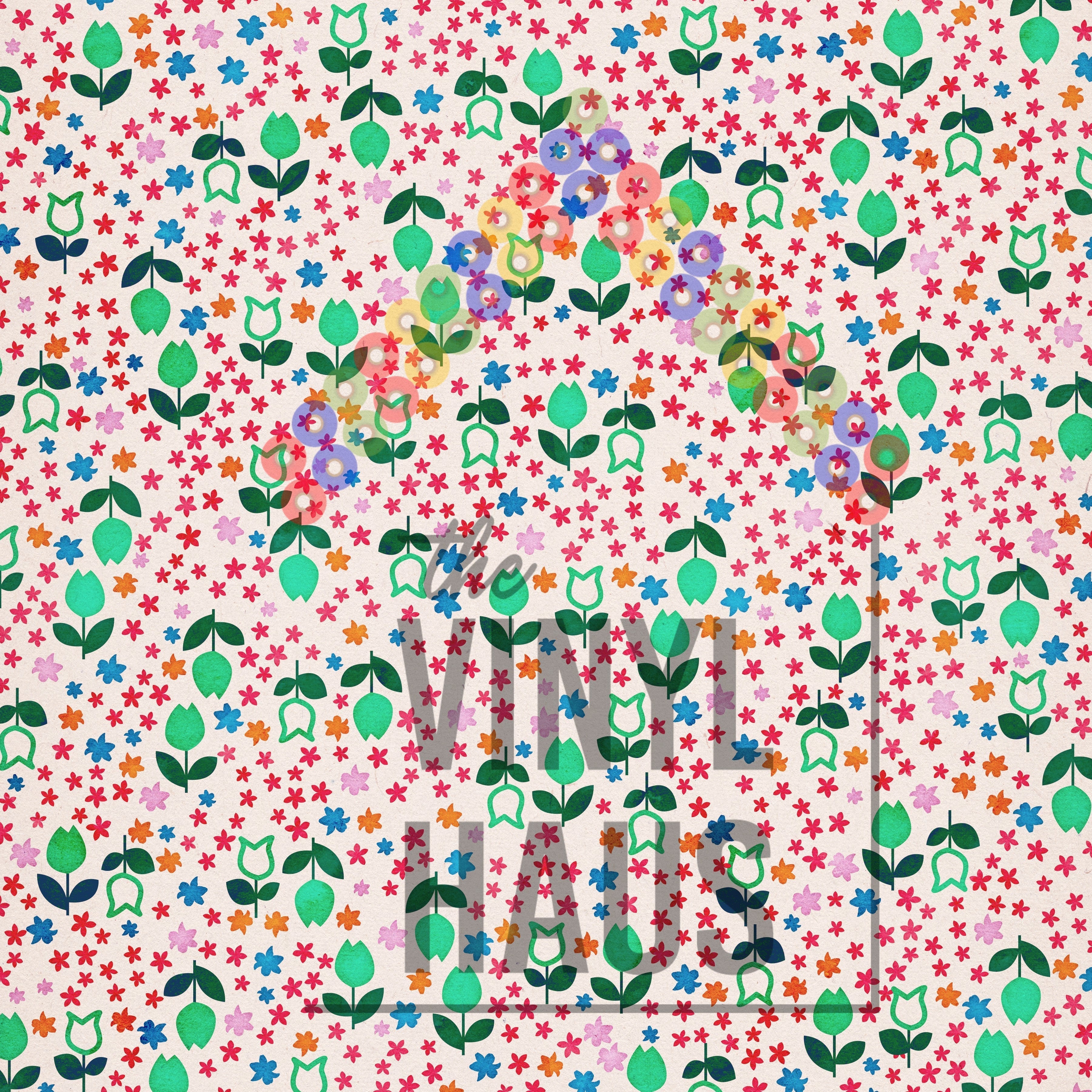 Easter Floral Pattern Vinyl 12" x 12" - The Vinyl Haus