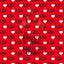 I Love USA Red Background Pattern Vinyl 12" x 12" - The Vinyl Haus