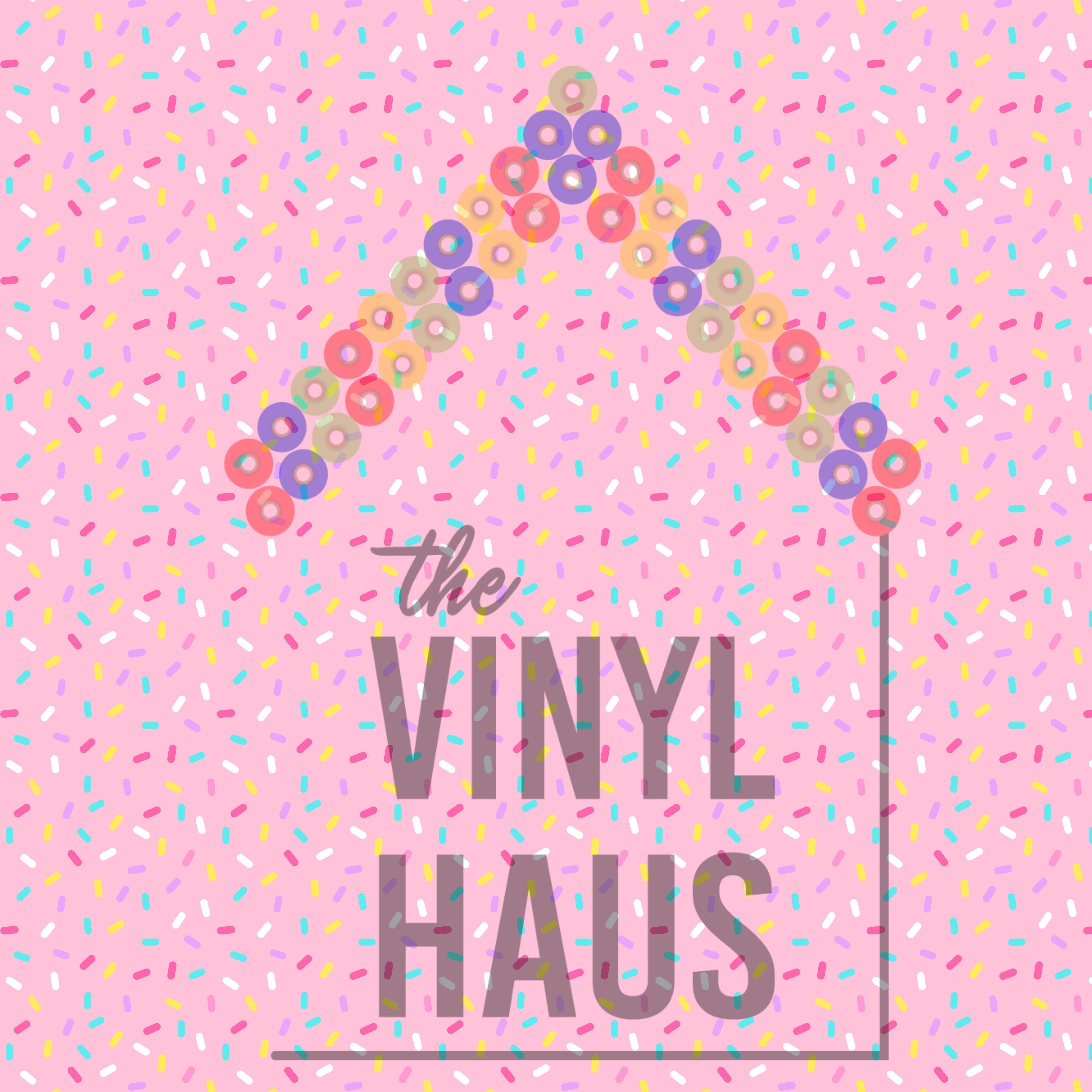 Donut Sprinkle Light Pink Background Pattern Vinyl 12" x 12" - The Vinyl Haus Main image