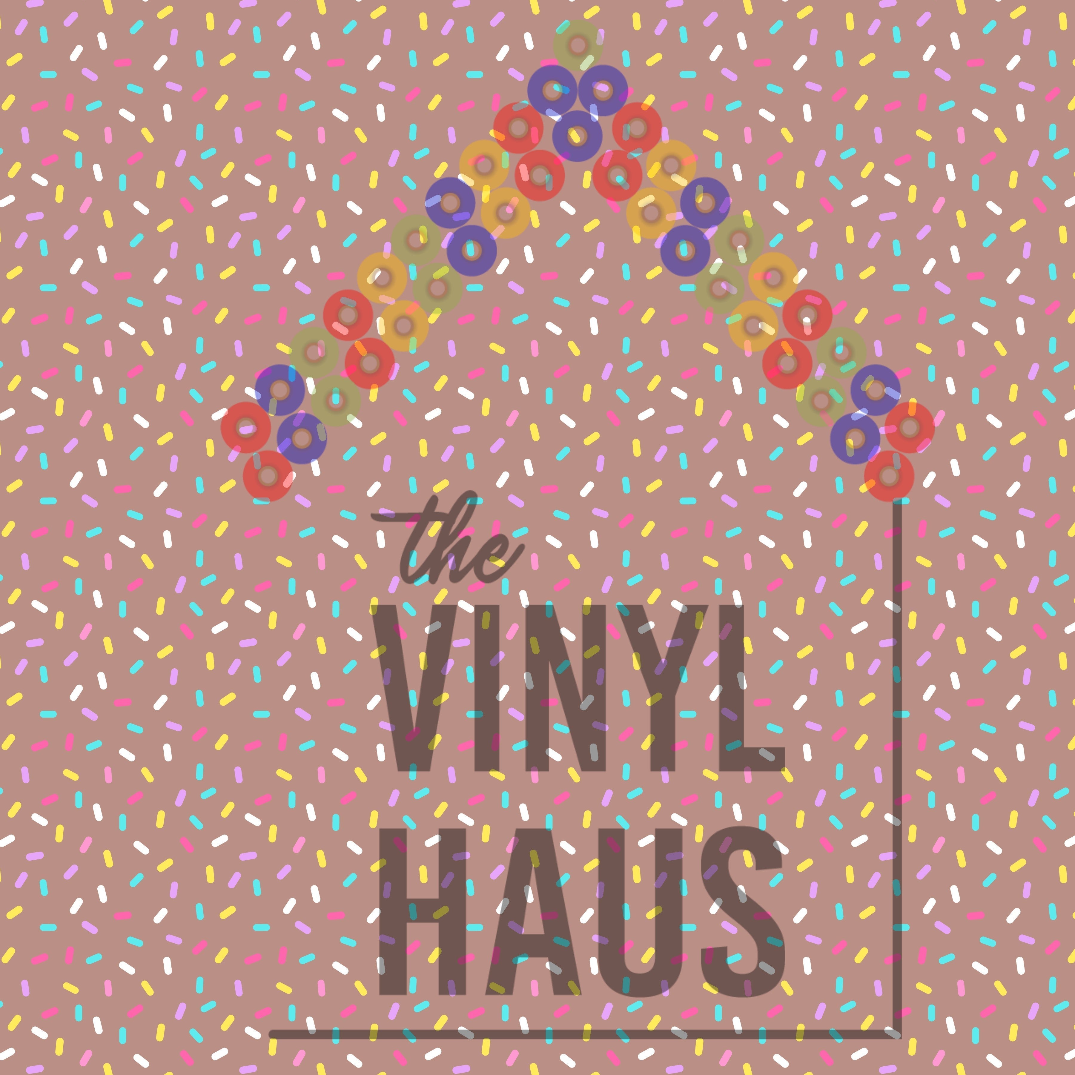 Donut Sprinkle Light Brown Background Pattern Vinyl 12" x 12" - The Vinyl Haus Main image