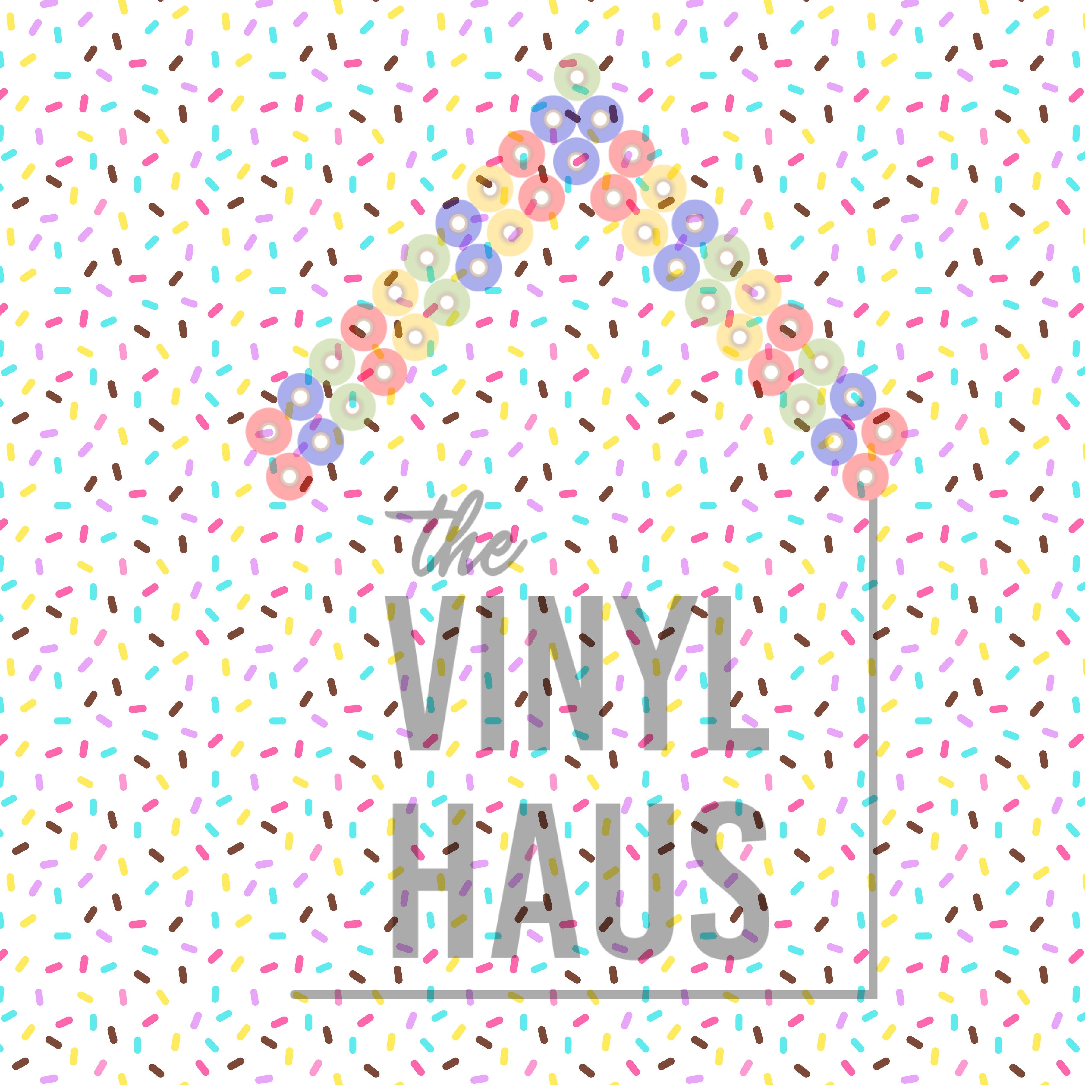 Donut Sprinkle White Background Pattern Vinyl 12" x 12" - The Vinyl Haus Main image