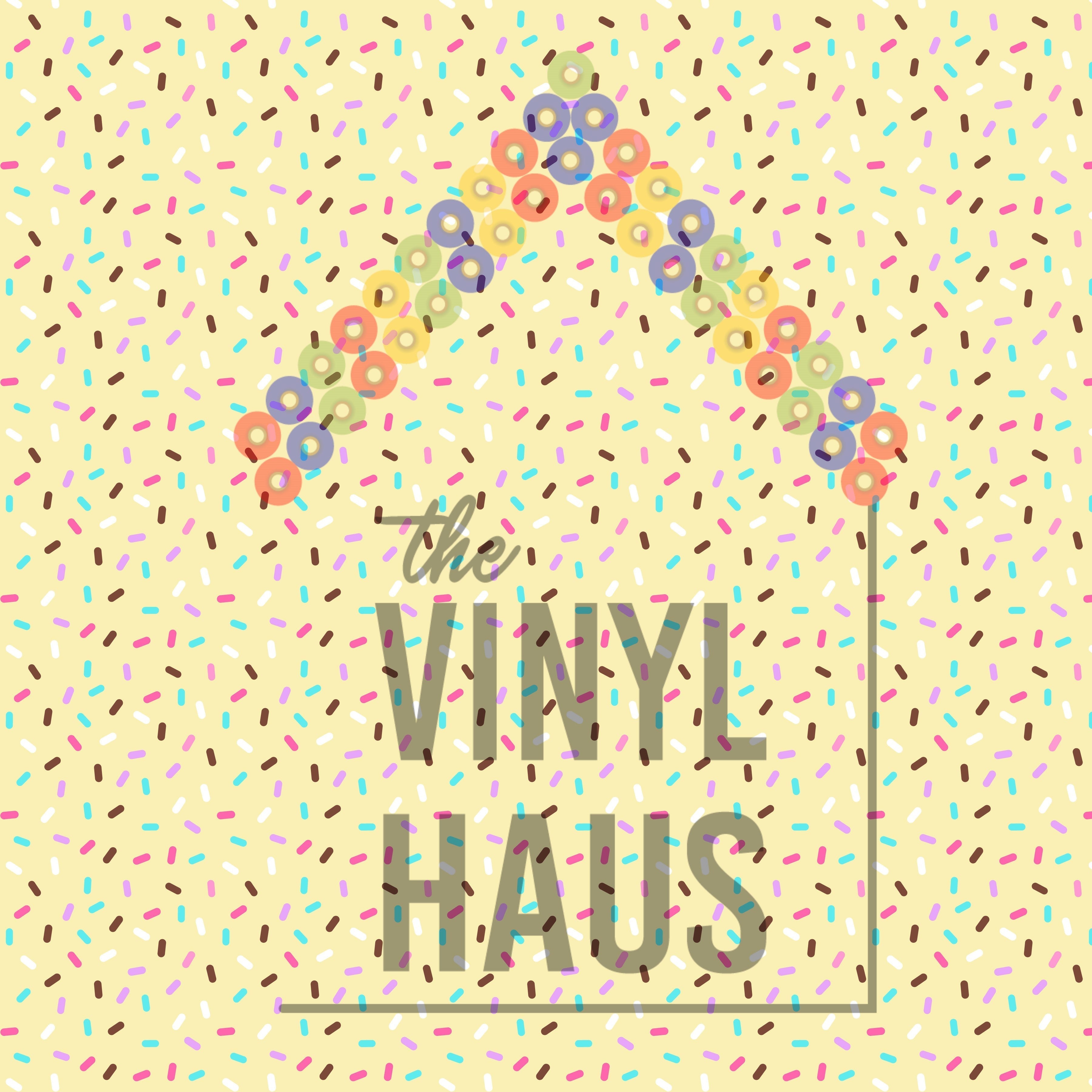 Donut Sprinkle Light Yellow Background Pattern Vinyl 12" x 12" - The Vinyl Haus
