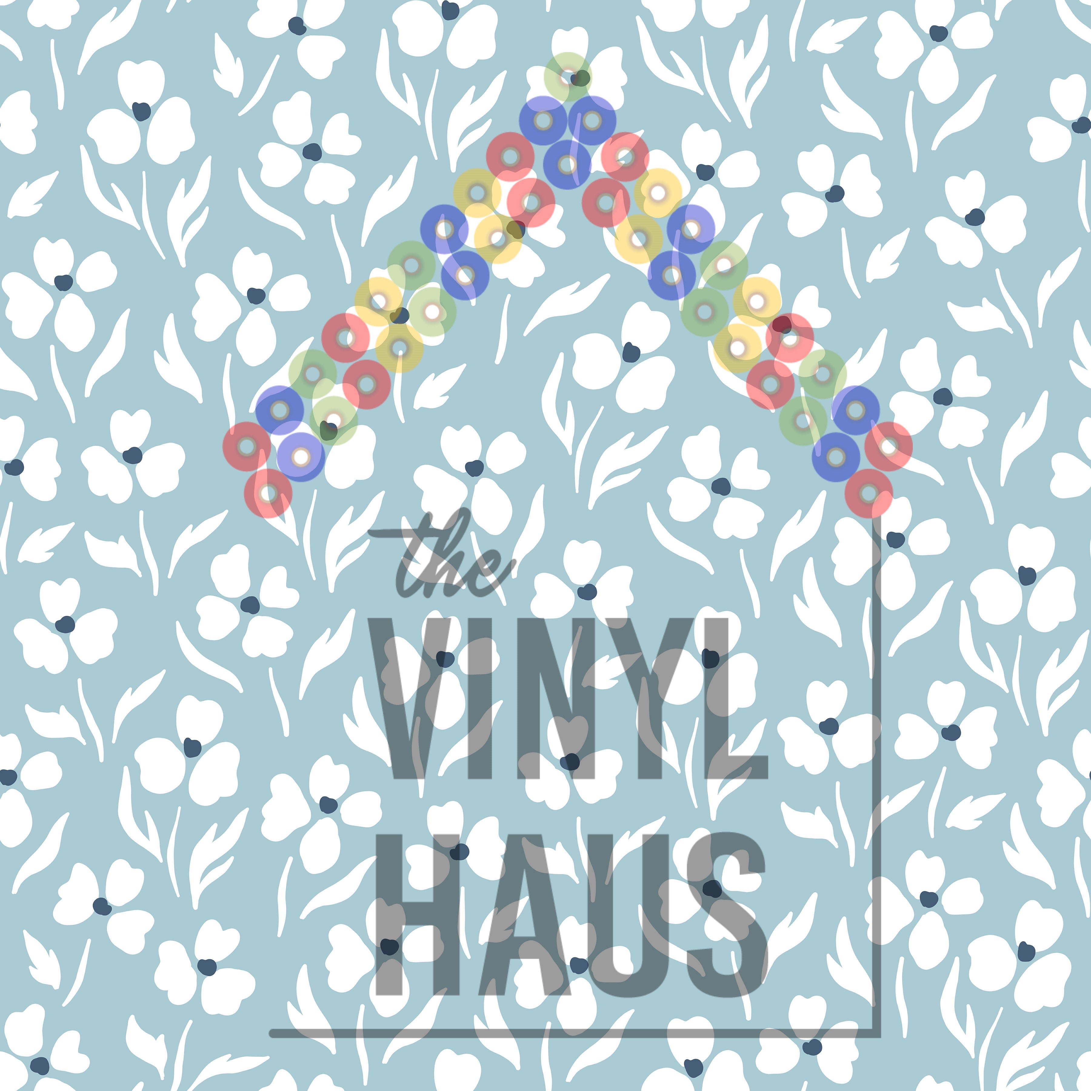 Floral Background Pattern Vinyl 12" x 12" - The Vinyl Haus
