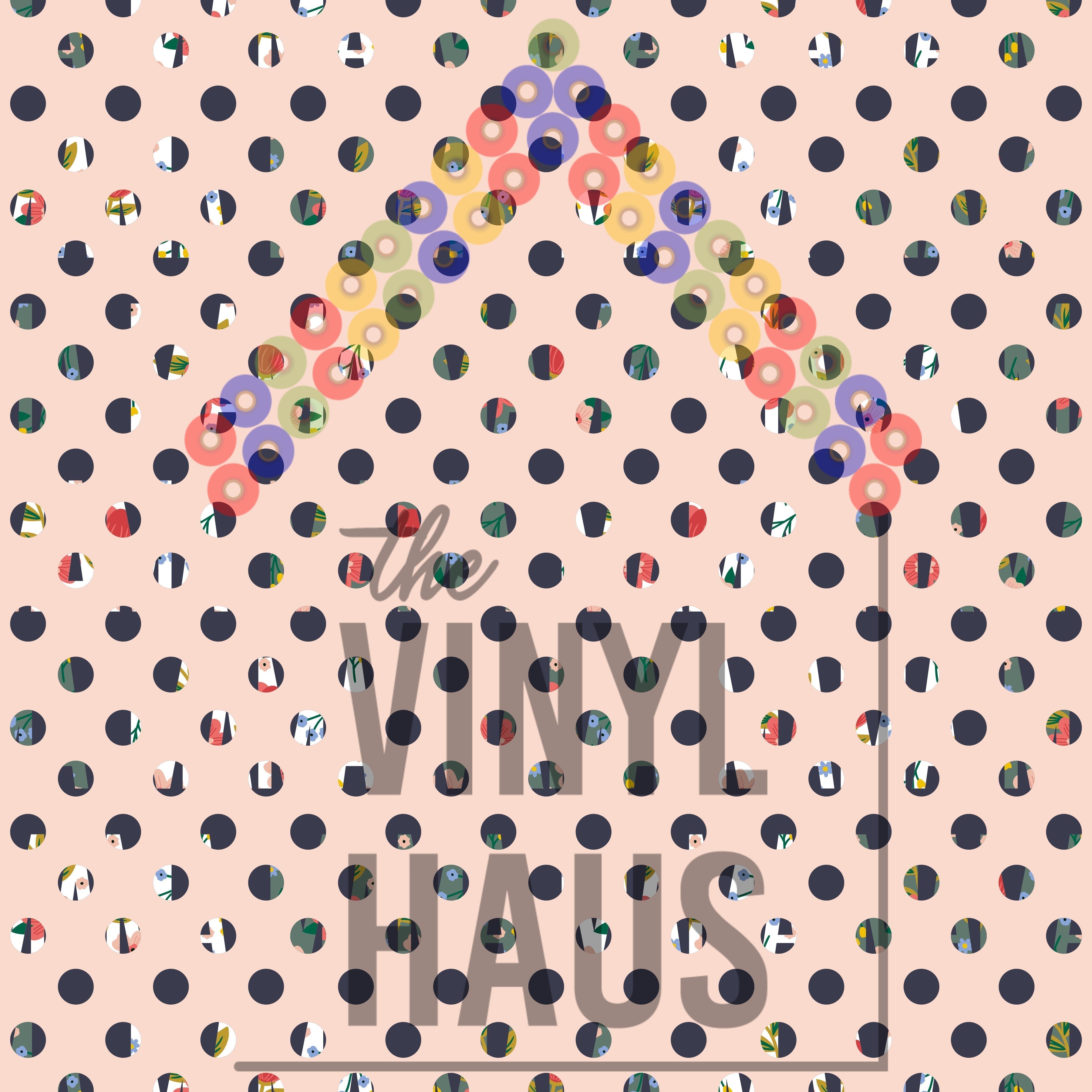 Floral Background Pattern Vinyl 12" x 12" - The Vinyl Haus Main image