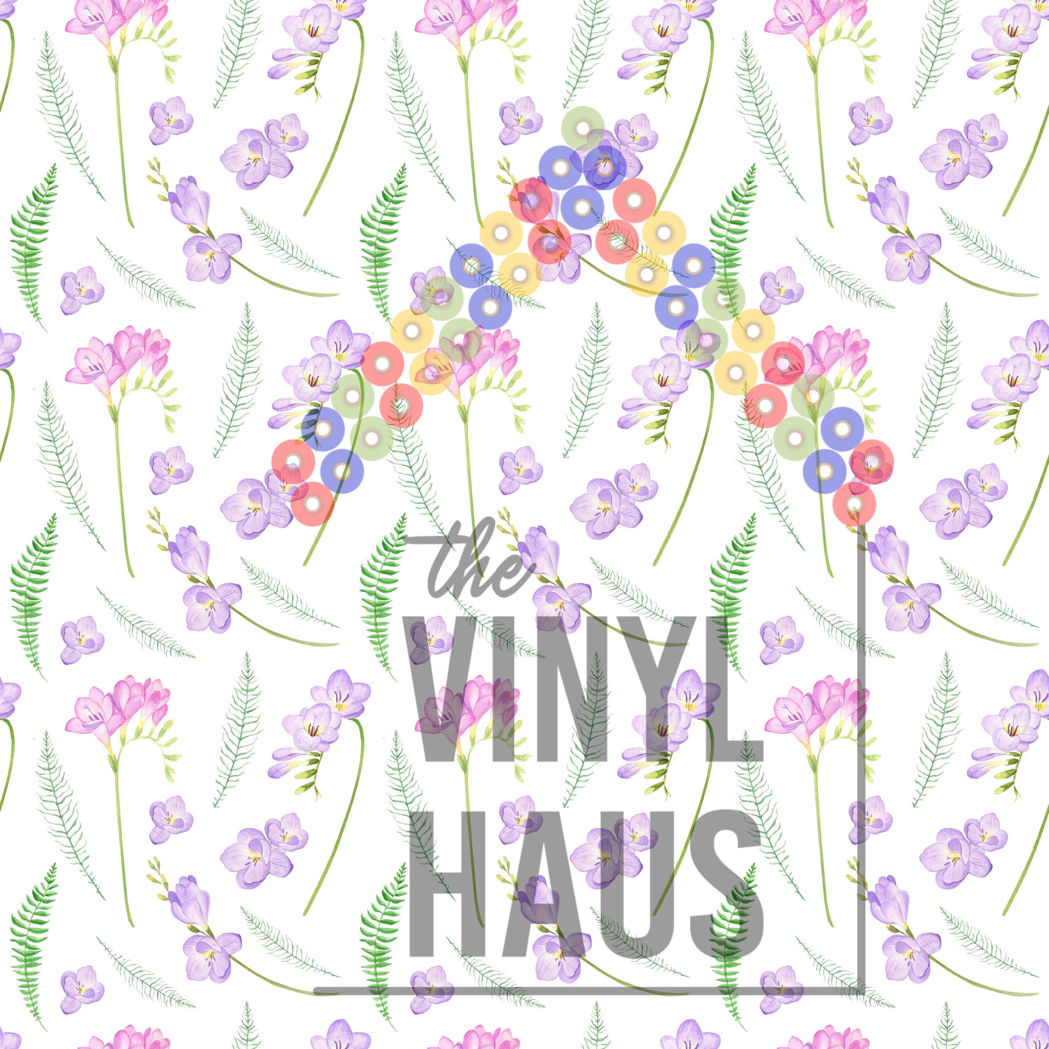 Floral Background Pattern Vinyl 12" x 12" - The Vinyl Haus Main image