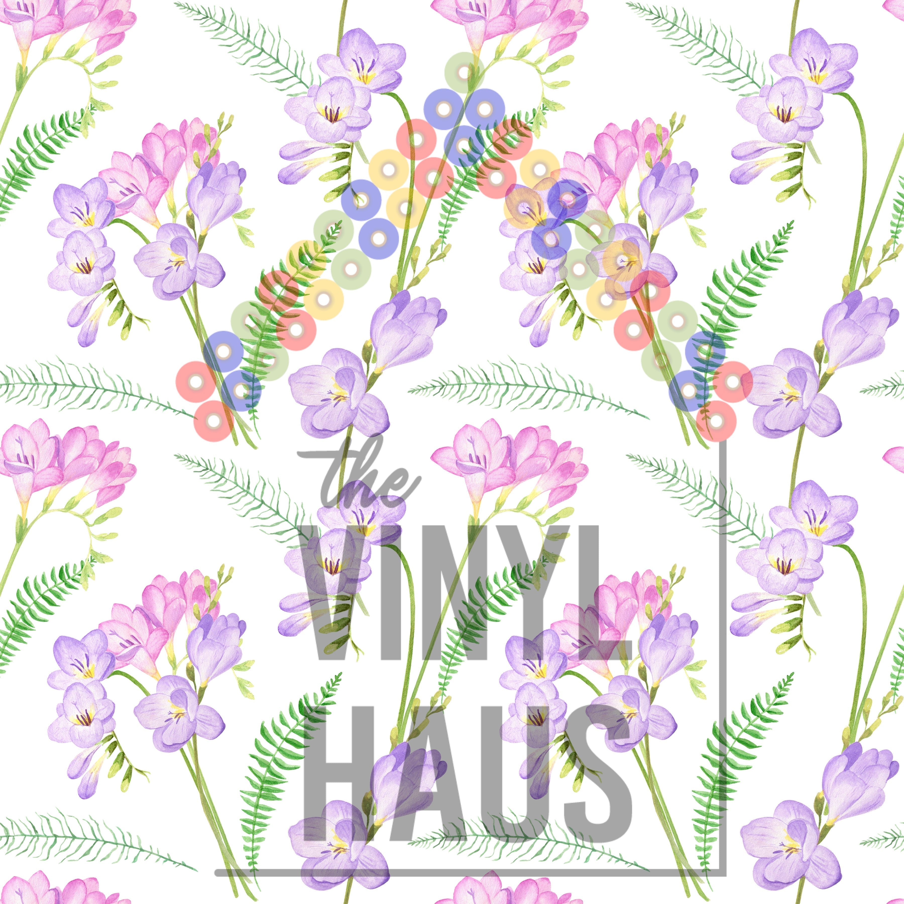 Floral Background Pattern Vinyl 12" x 12" - The Vinyl Haus Main image