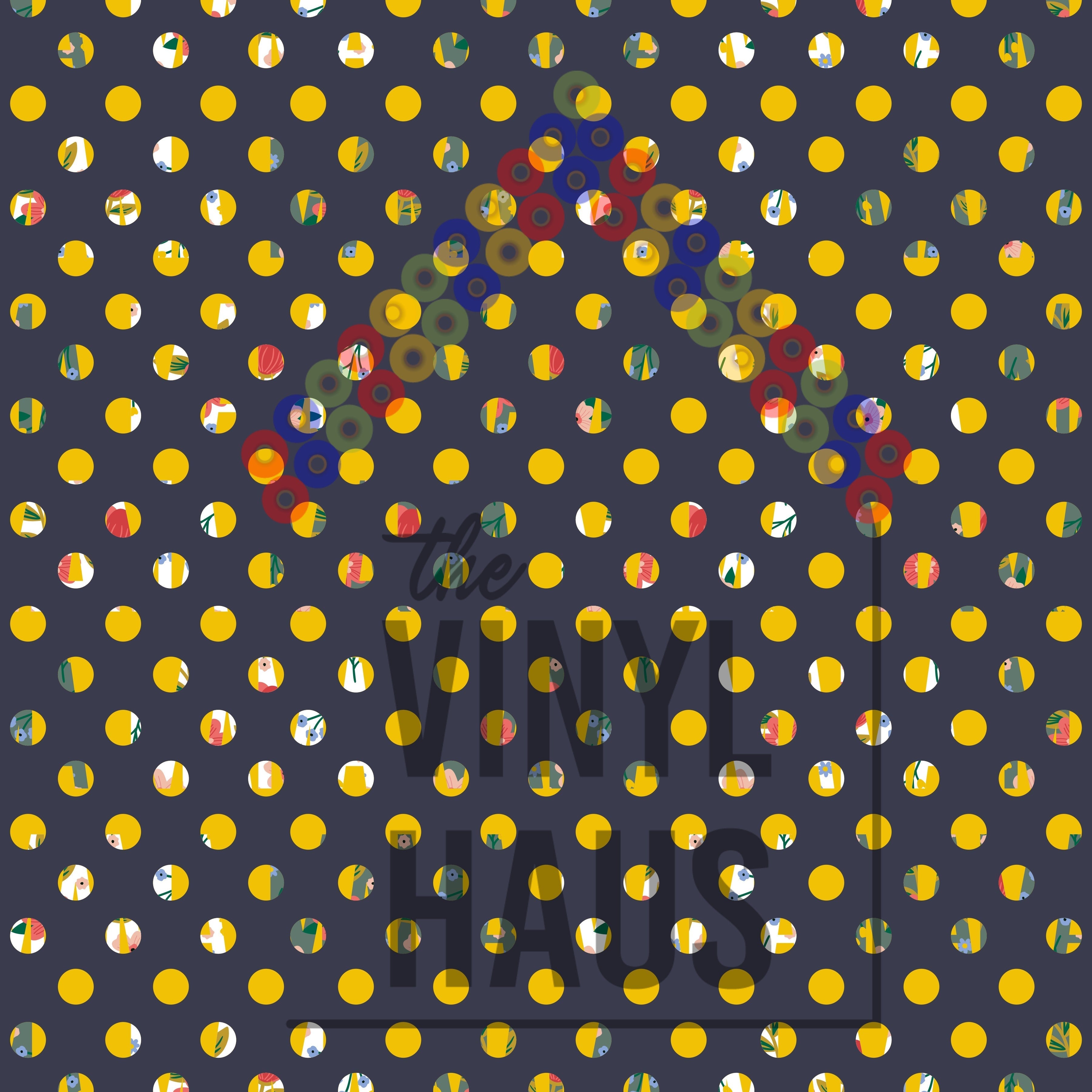 Mother's Day Floral background Pattern Vinyl 12" x 12" - The Vinyl Haus Main image