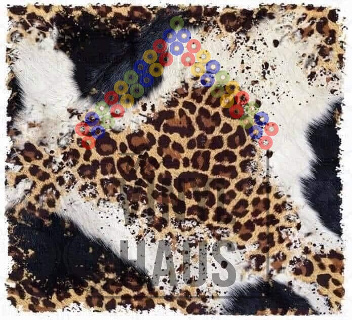 Cow Hide leopard Pattern Vinyl 12" x 9" - The Vinyl Haus Main image