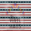 4th of July Stars & Stripes Pattern Vinyl 12" x 12" - The Vinyl Haus