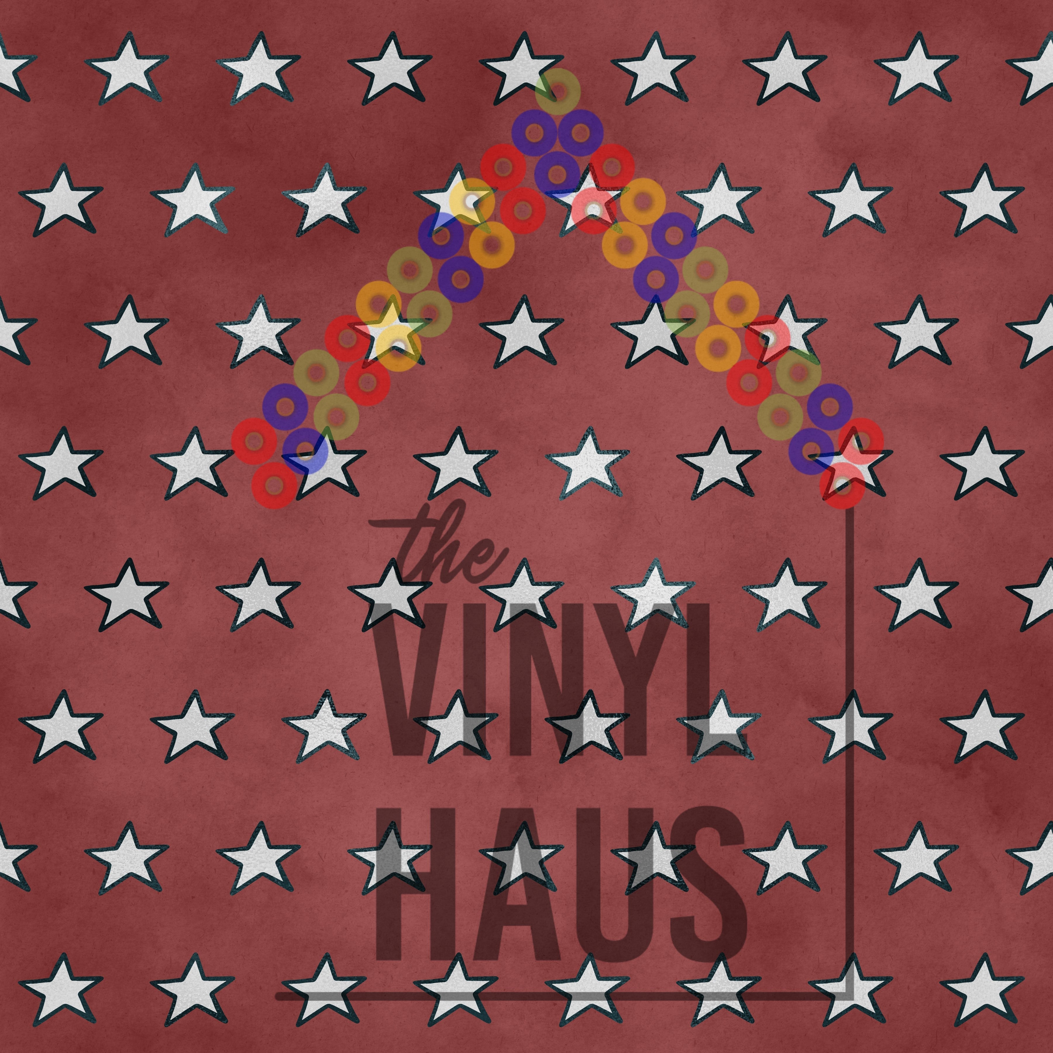 4th of July Stars Pattern Vinyl 12" x 12" - The Vinyl Haus Main image