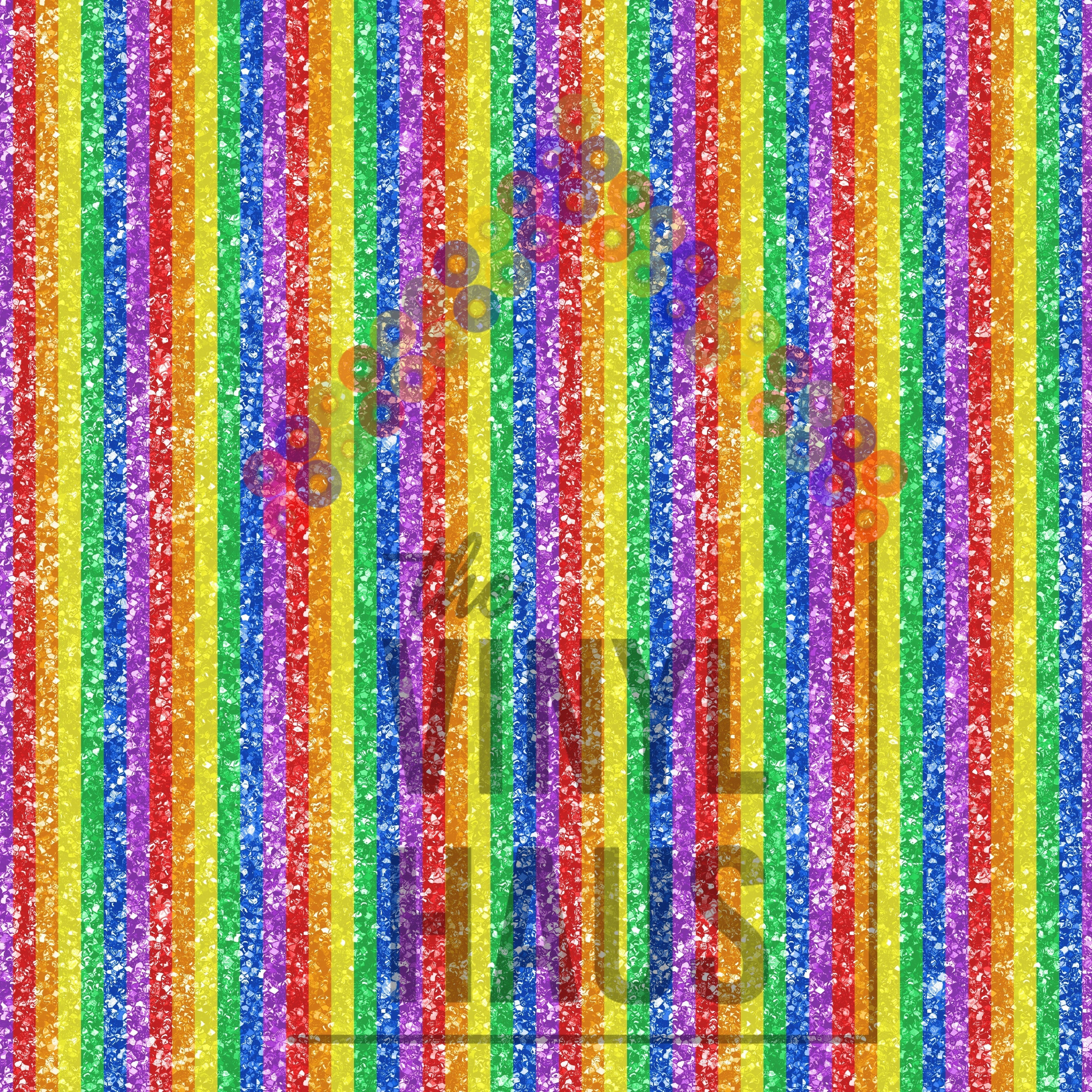 Rainbow PRIDE Pattern Vinyl 12" x 12" - The Vinyl Haus Main image