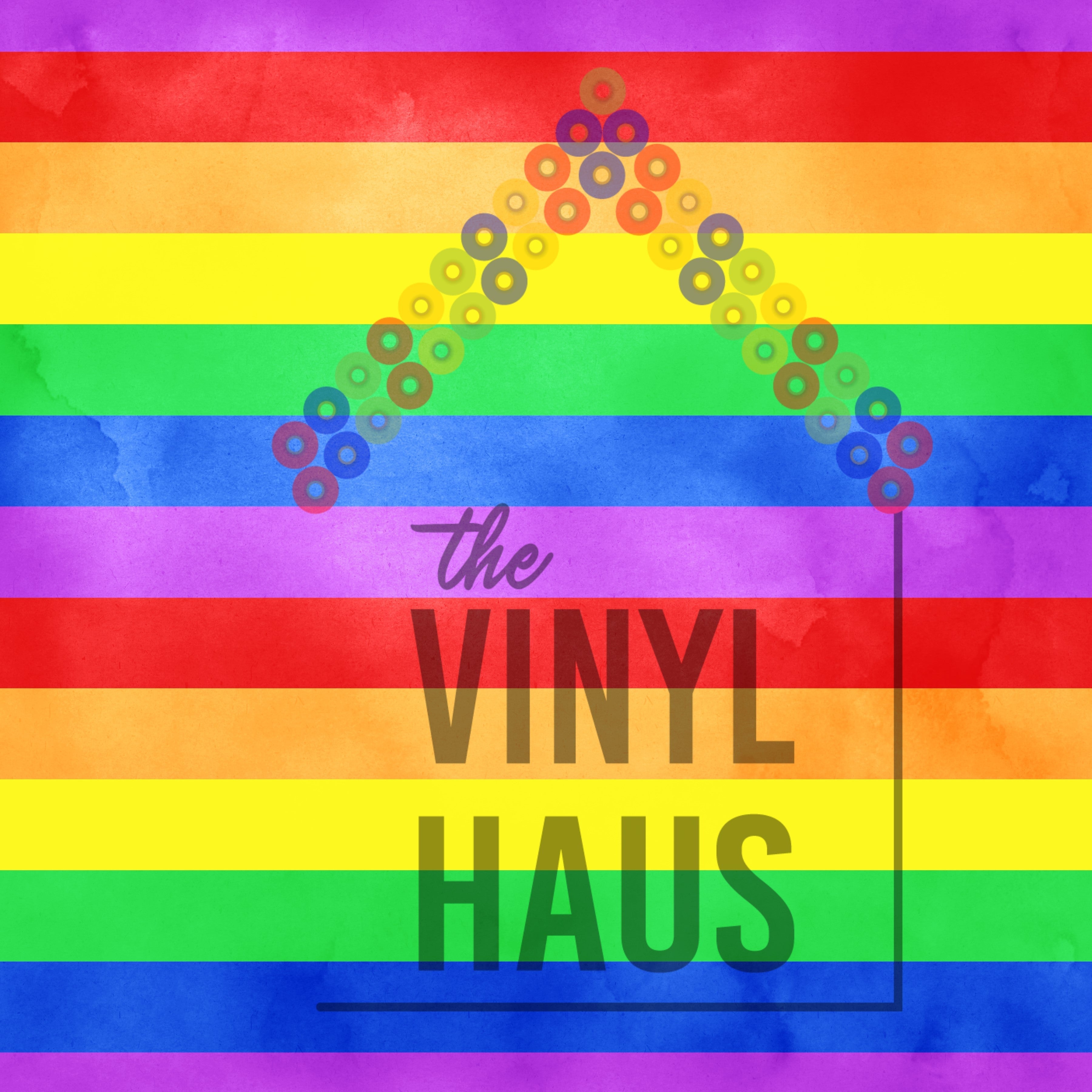 Rainbow Flag PRIDE Pattern Vinyl 12" x 12" - The Vinyl Haus Main image