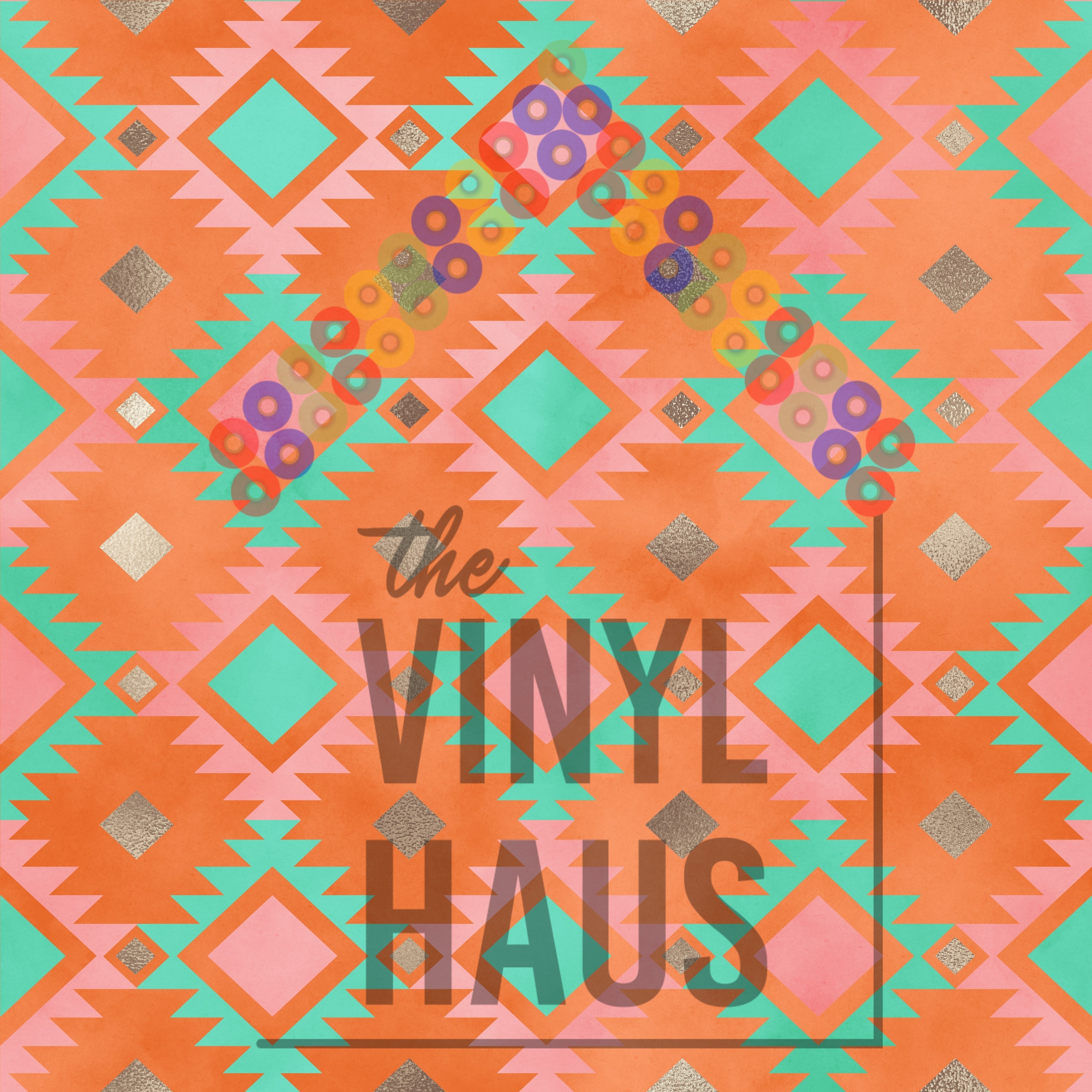 Aztec Pattern Vinyl 12" x 12" - The Vinyl Haus Main image